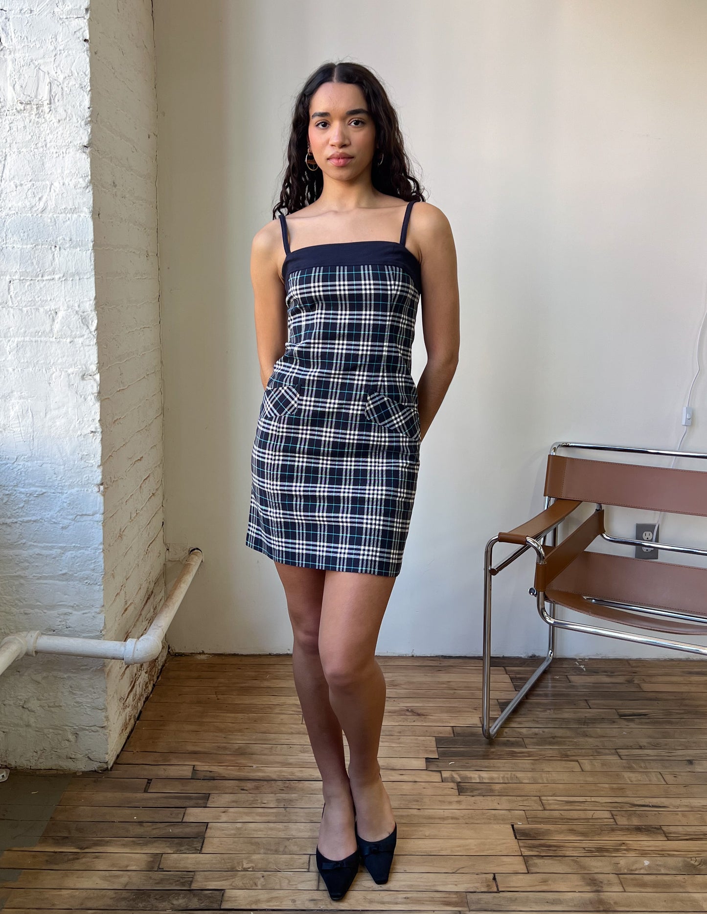 Burberry London Blue Label Plaid Mini Dress
