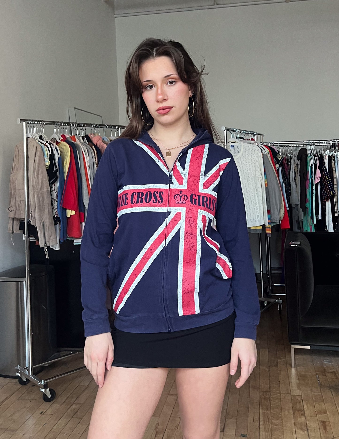 Blue Cross Vtg England Zip Up Hoodie