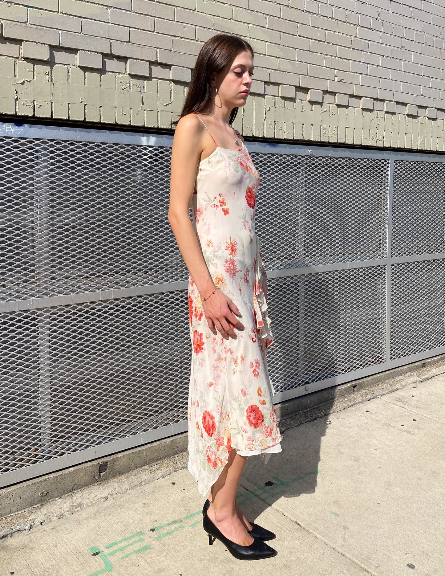 100% Silk Beaded Ruffle Fairy Dress