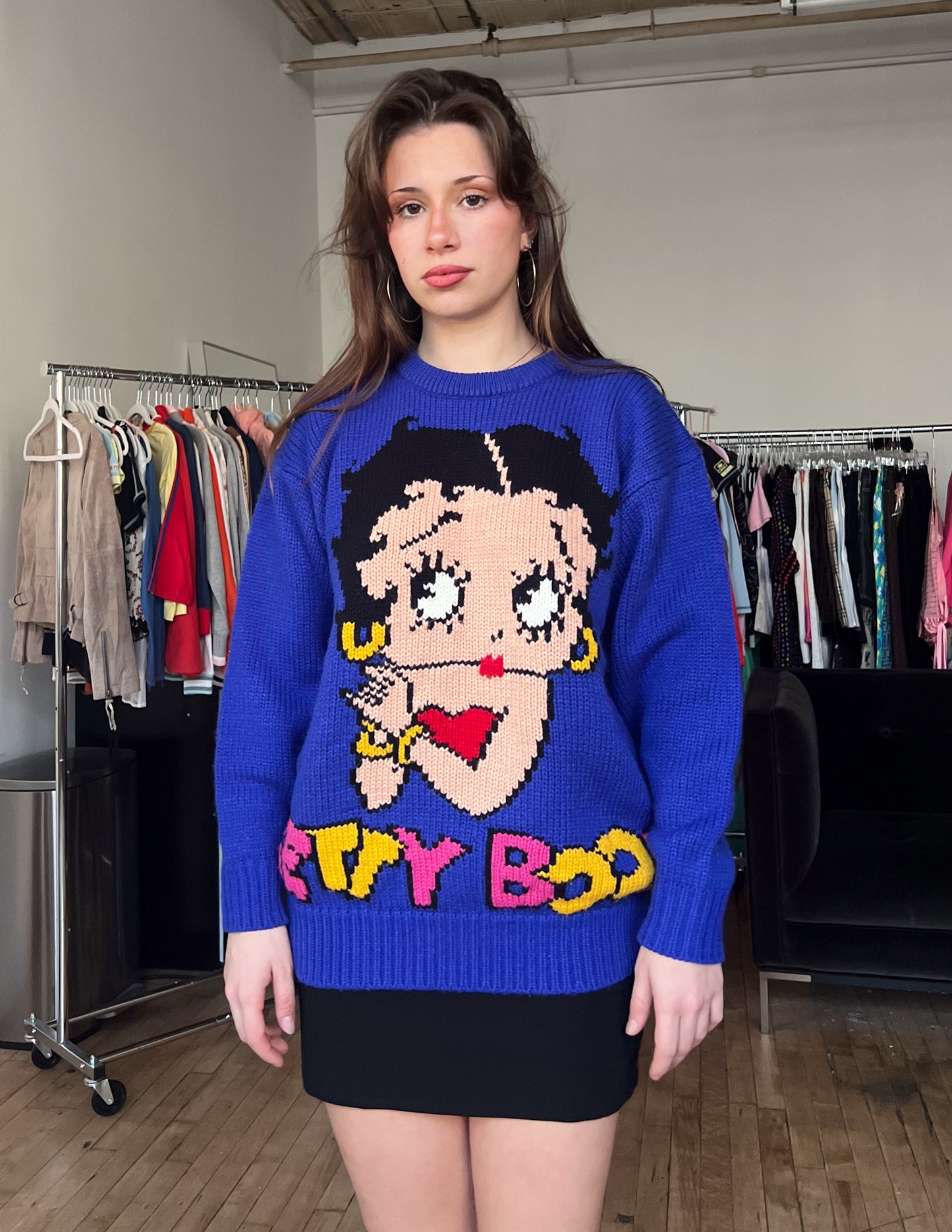 Vtg Betty Boop Sweater