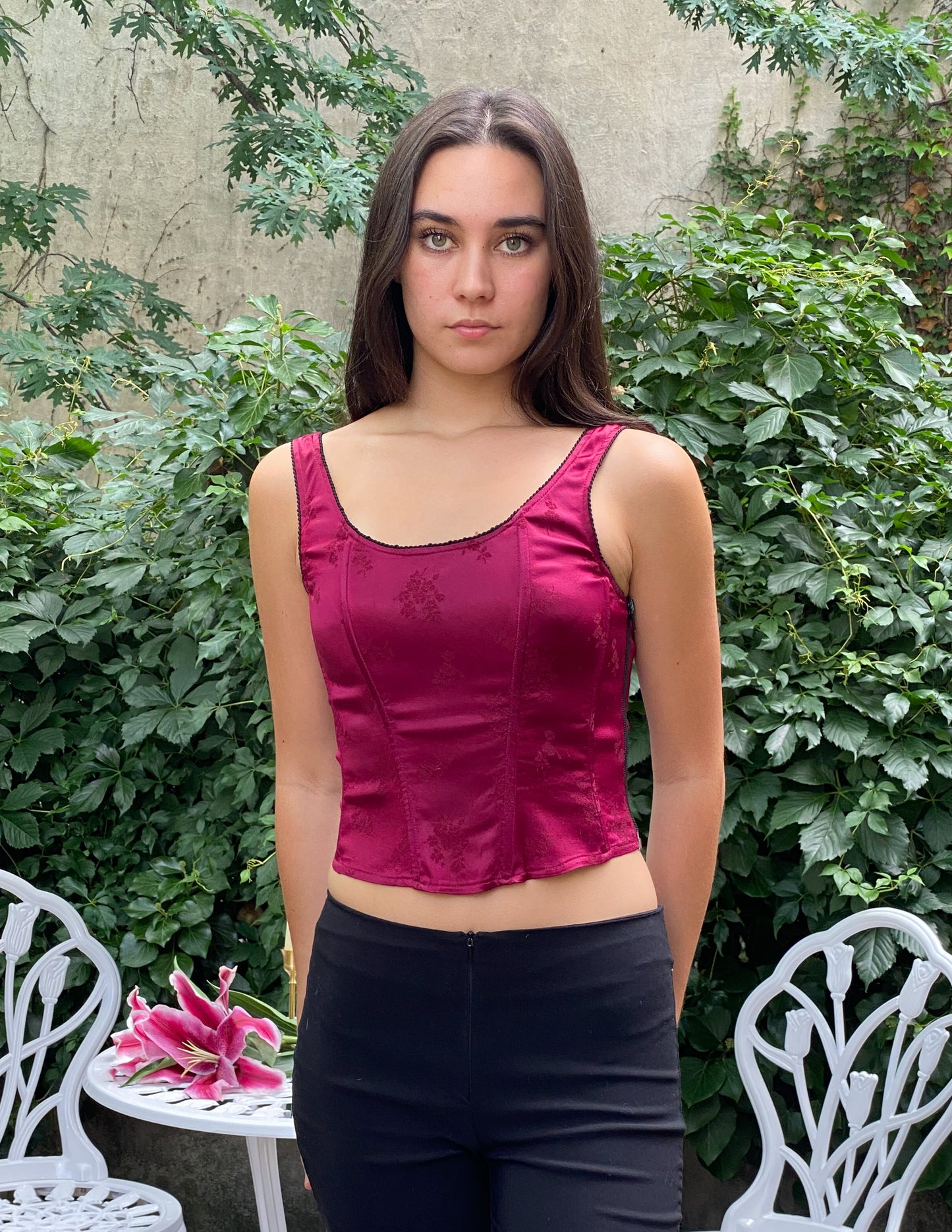 Vtg Bebe Moda Bustier Tank