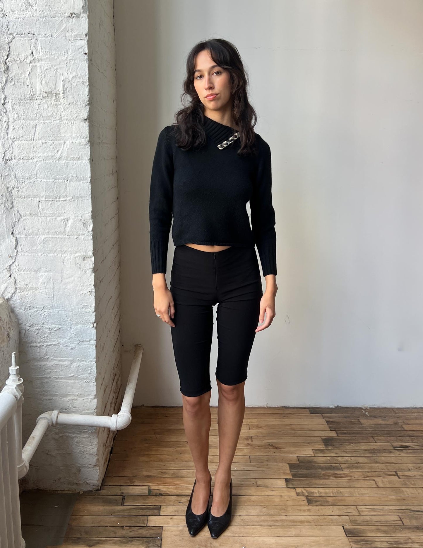 Burberry London Black Wool Sweater