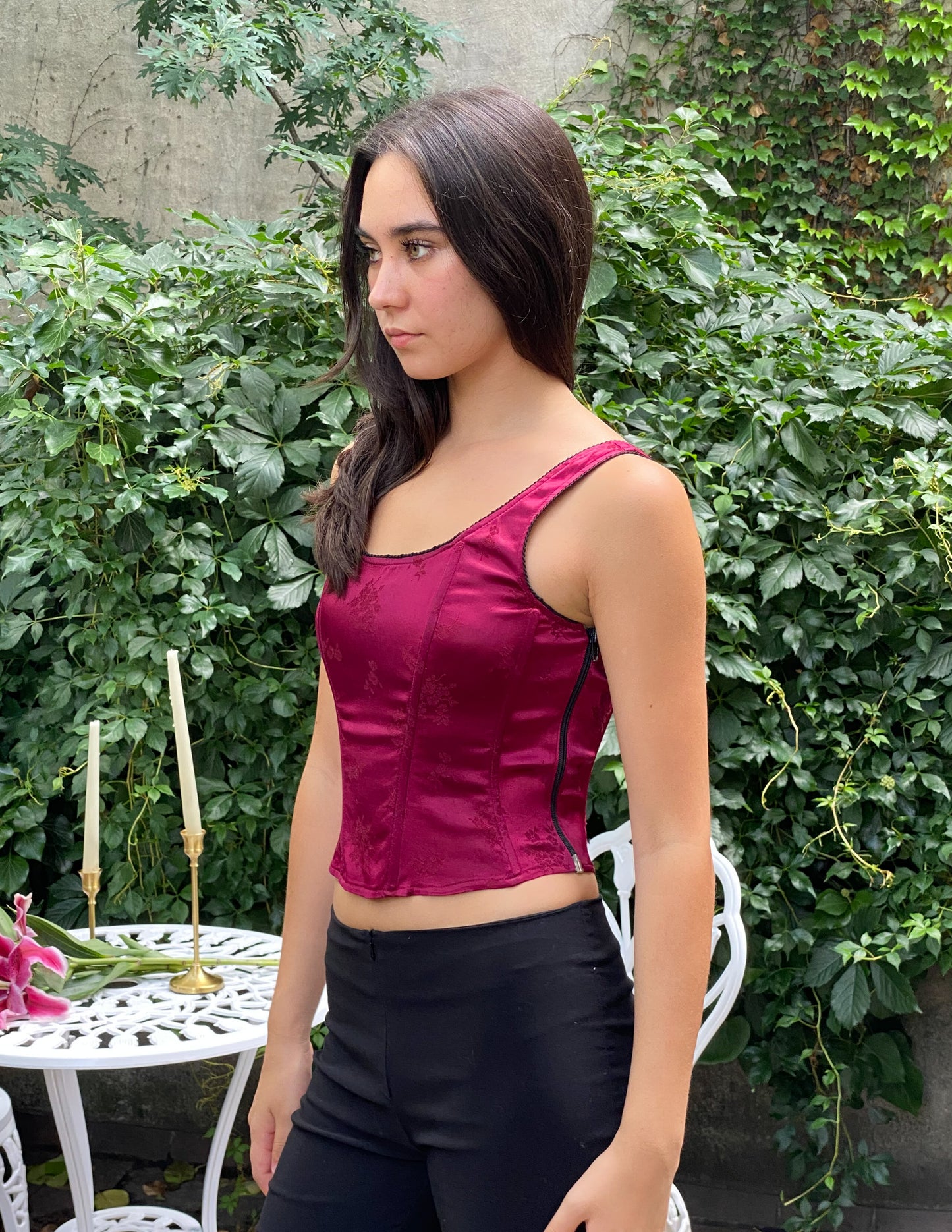 Vtg Bebe Moda Bustier Tank