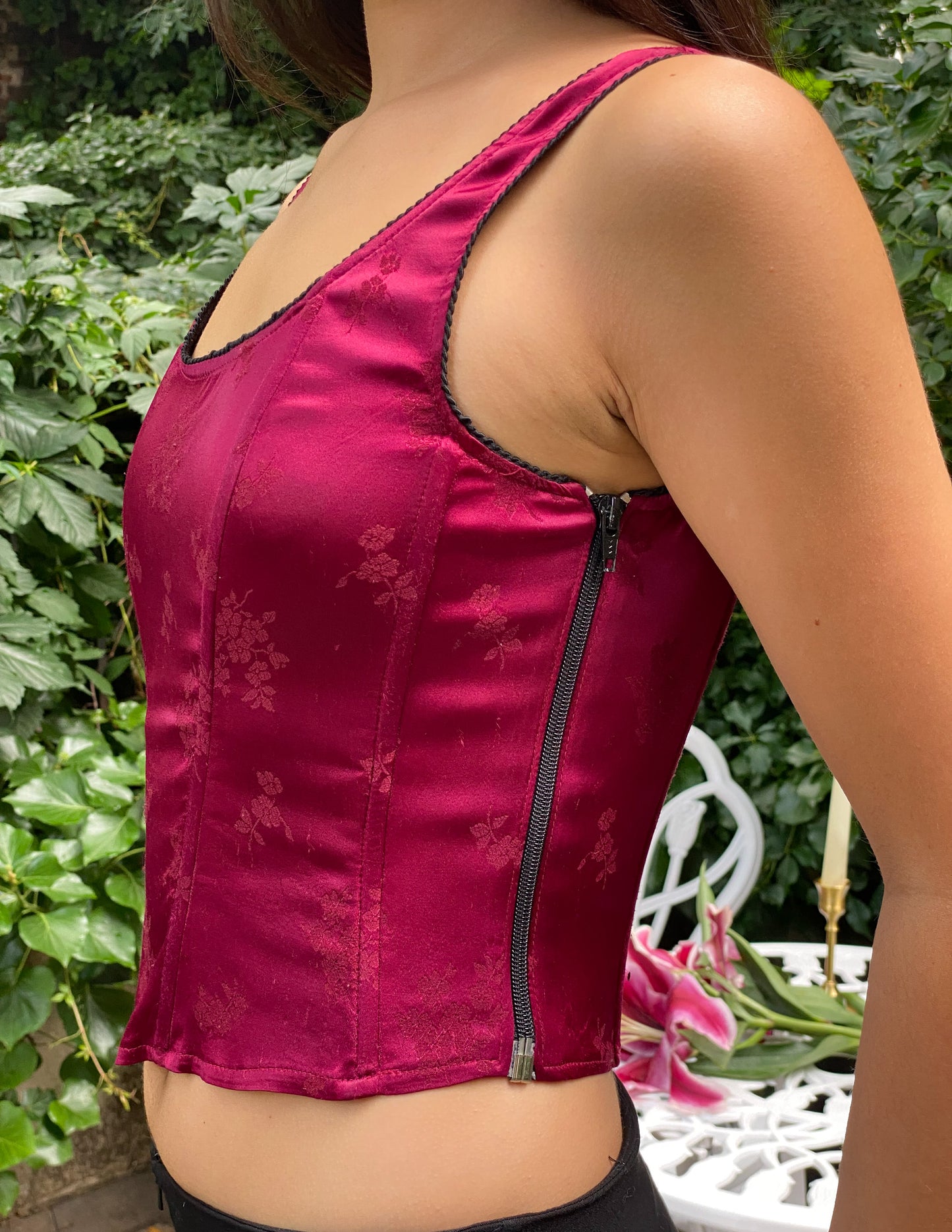Vtg Bebe Moda Bustier Tank