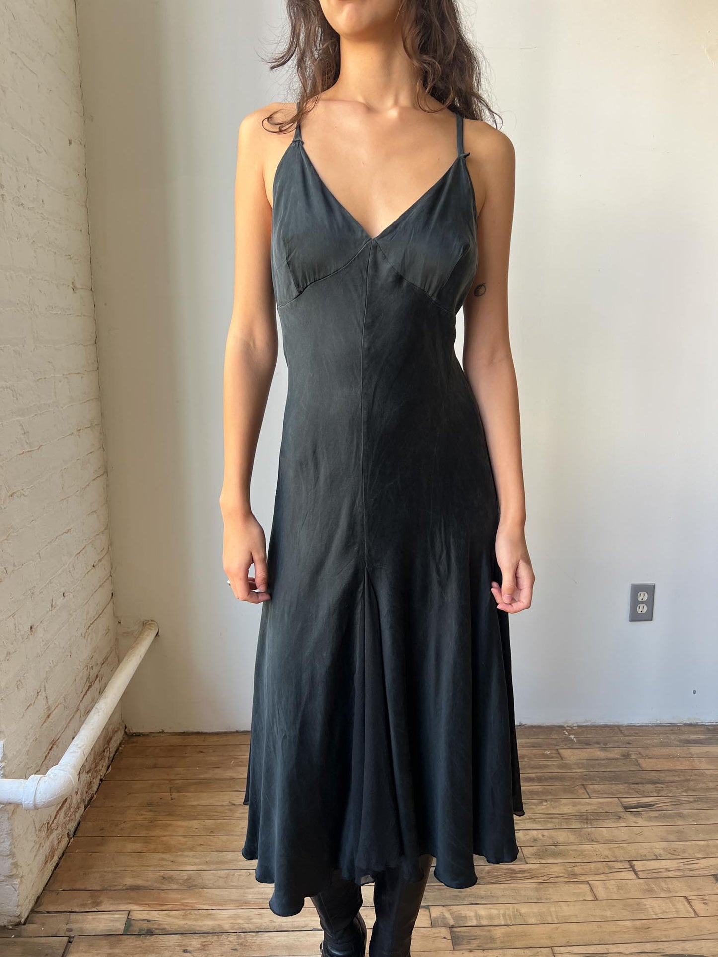 Vintage Intimissimi Silk Maxi Dress
