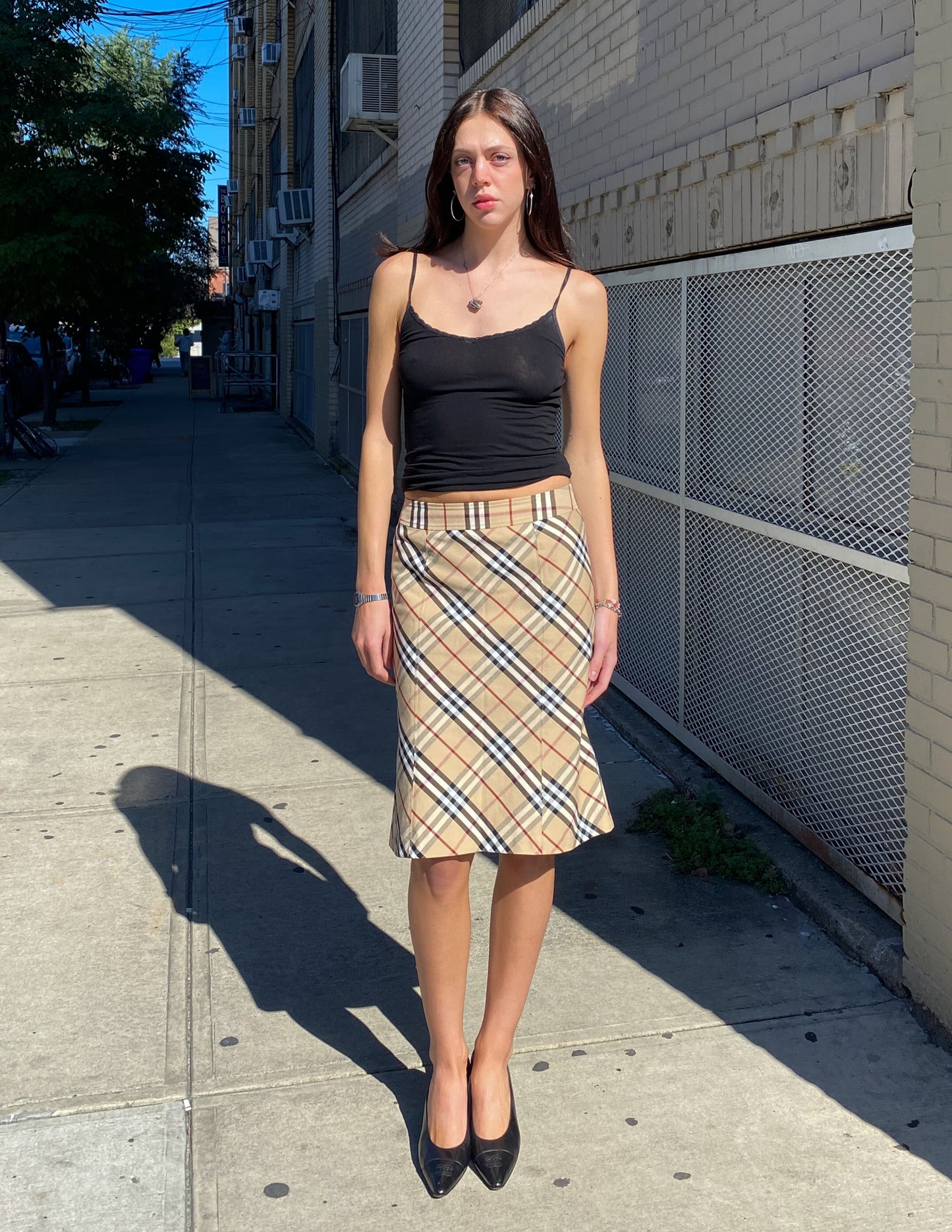 Burberry London Check Midi Skirt