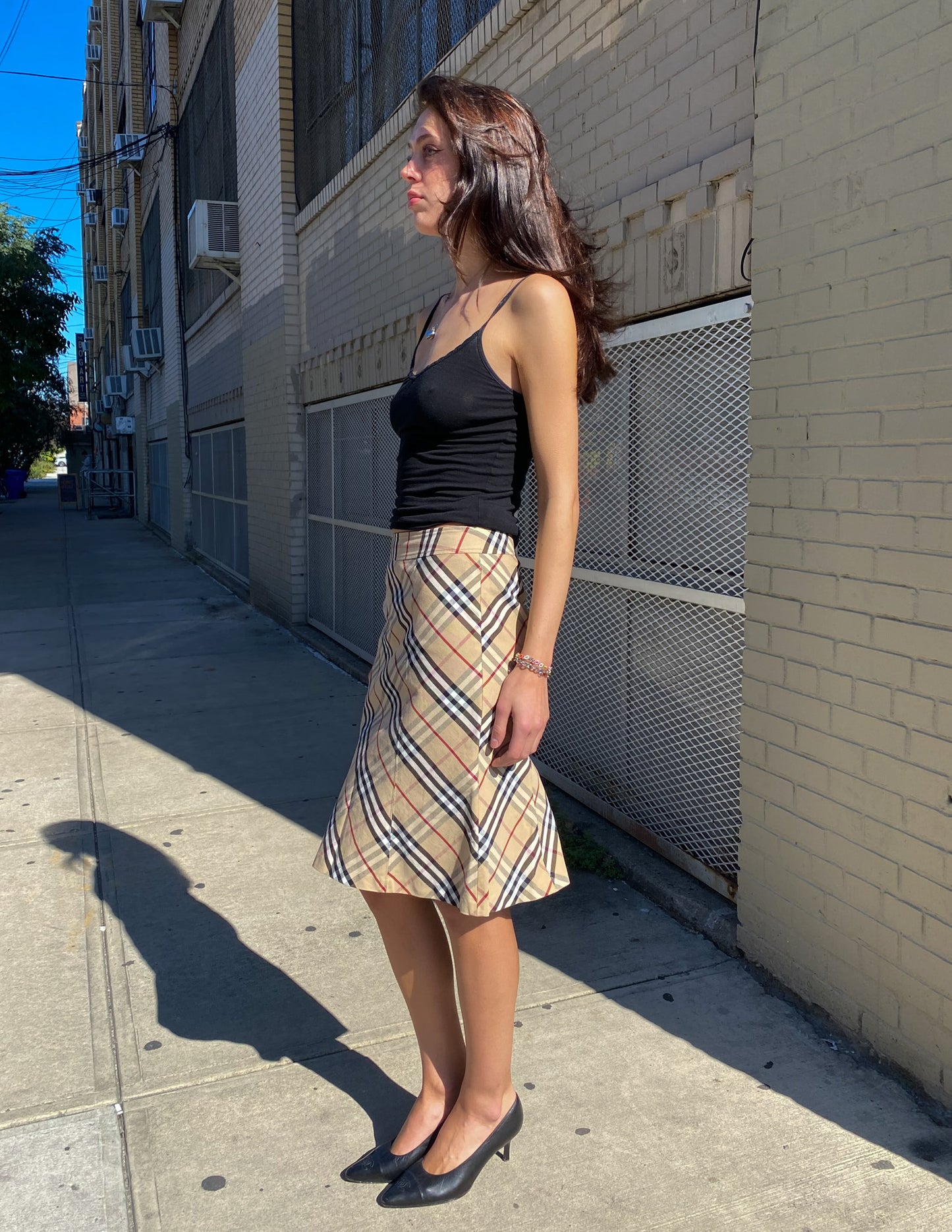Burberry London Check Midi Skirt
