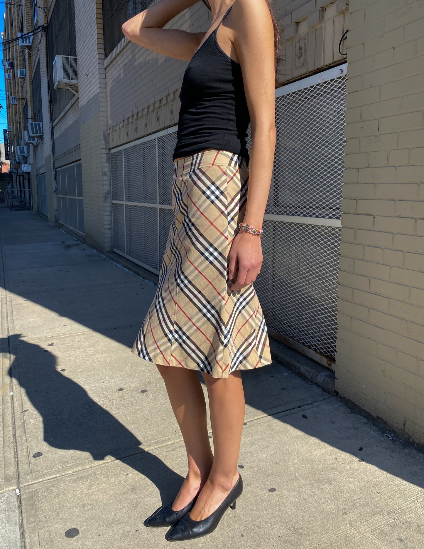 Burberry London Check Midi Skirt