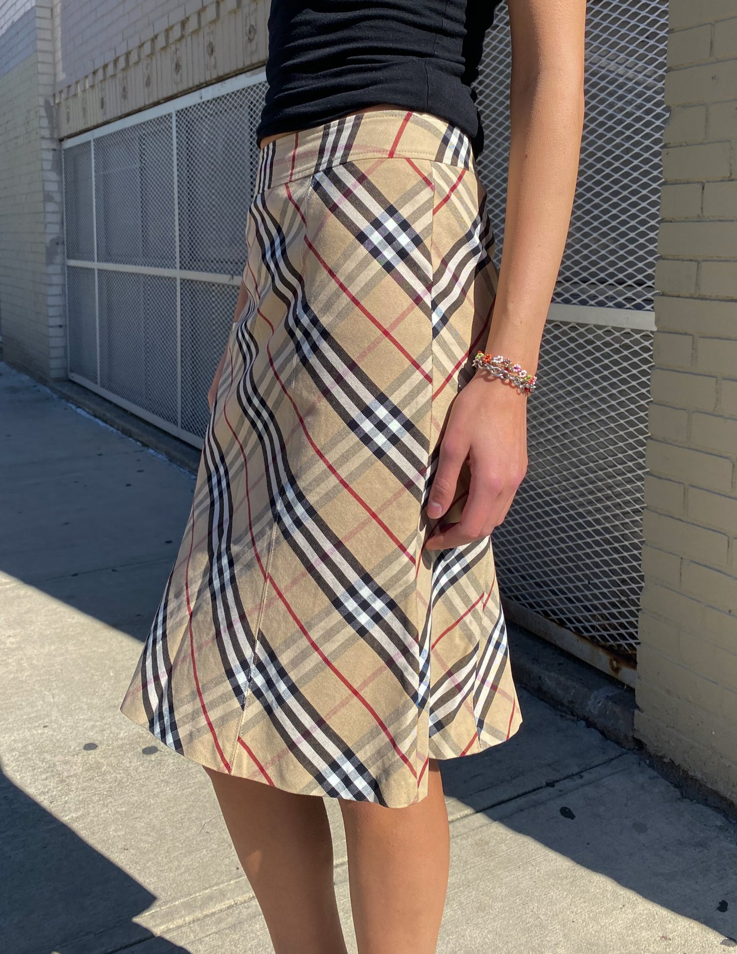Burberry London Check Midi Skirt