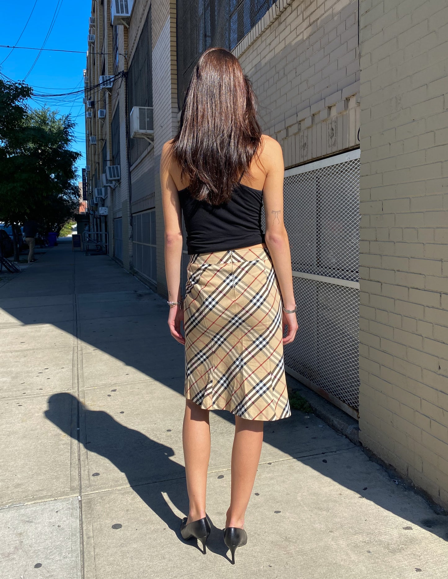 Burberry London Check Midi Skirt