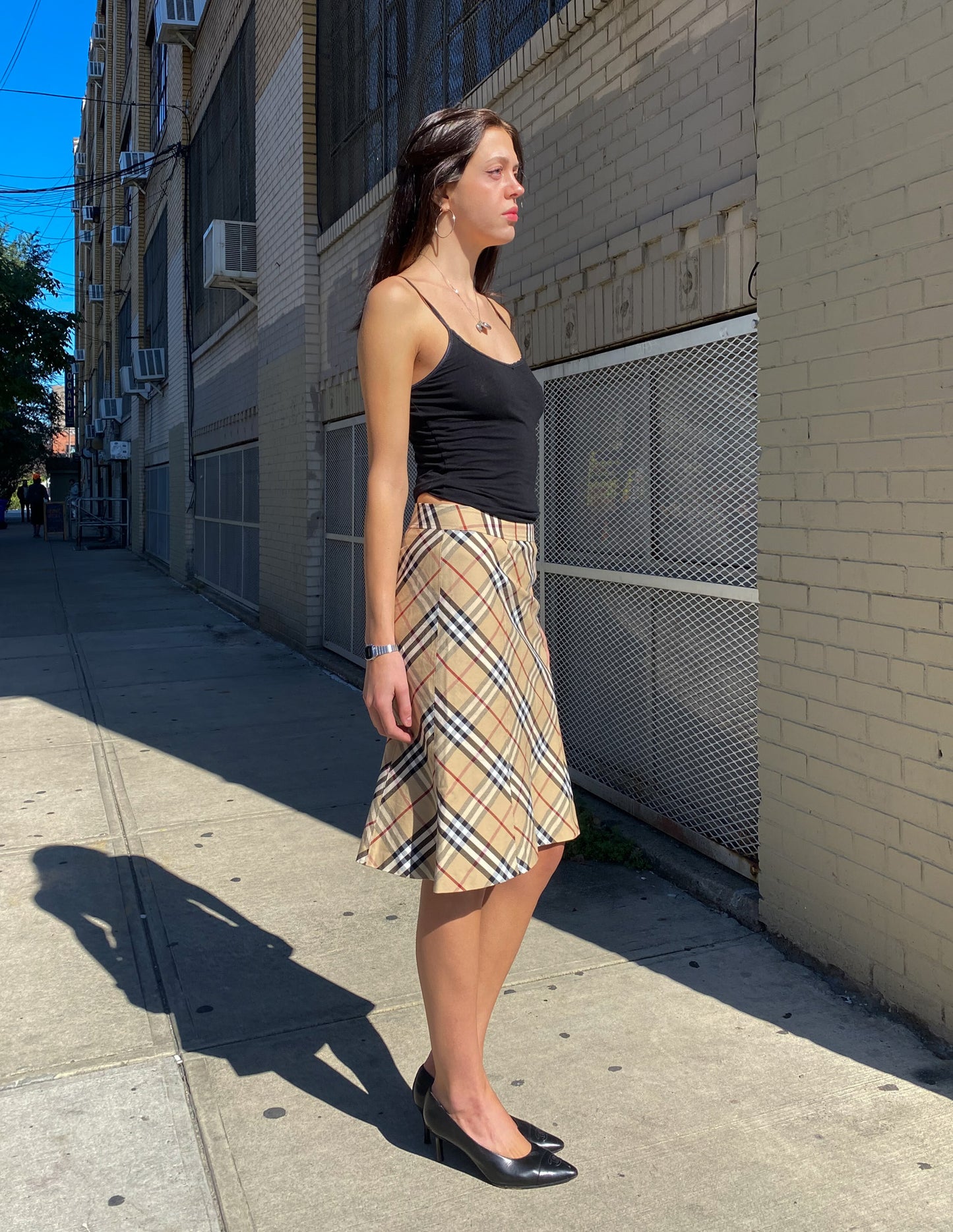 Burberry London Check Midi Skirt