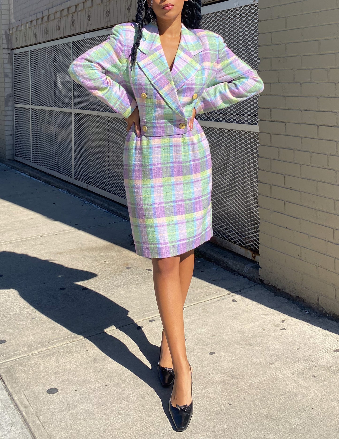 Courrèges Pastel Plaid Set