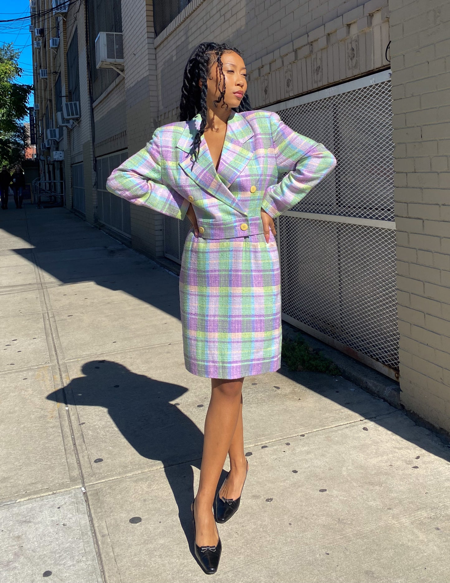 Courrèges Pastel Plaid Set