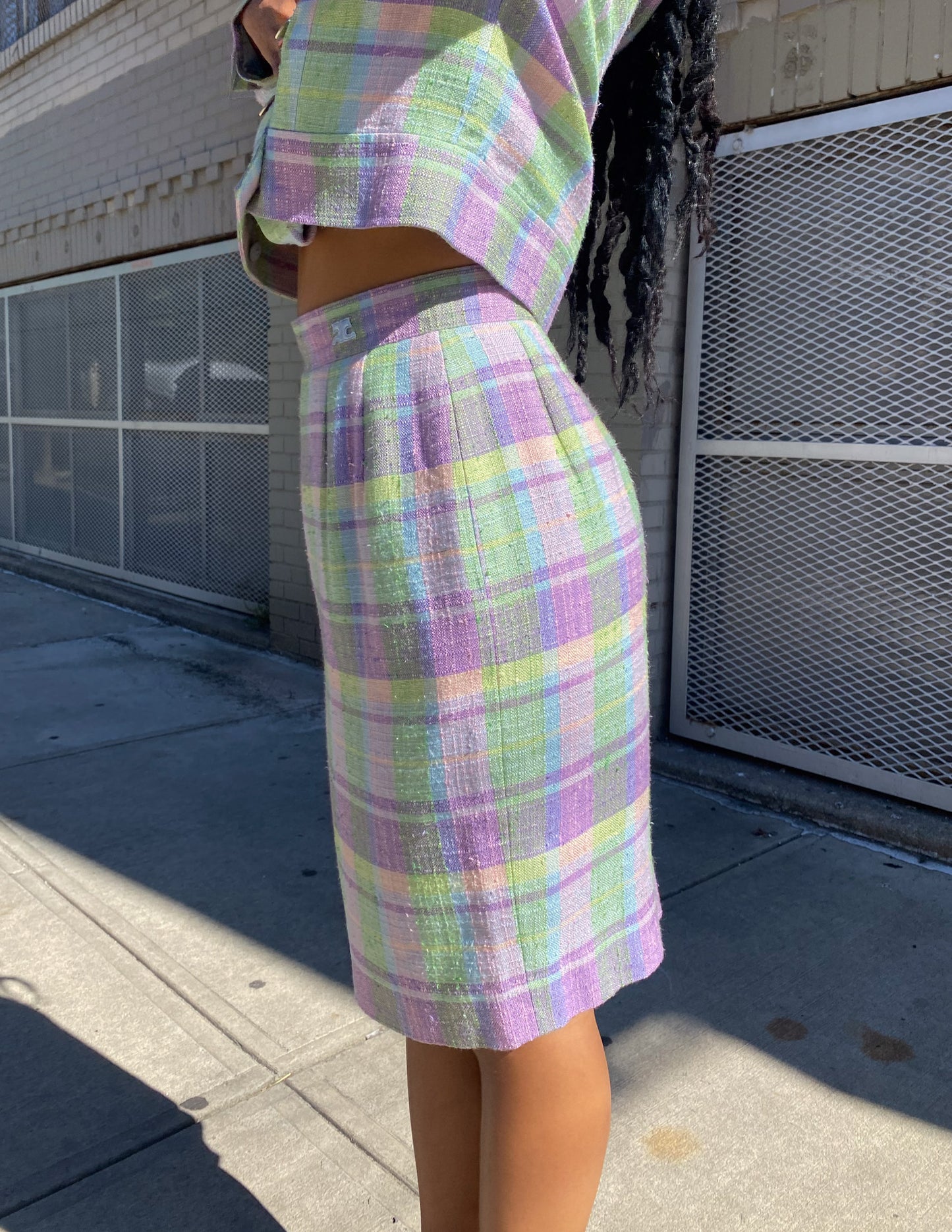 Courrèges Pastel Plaid Set