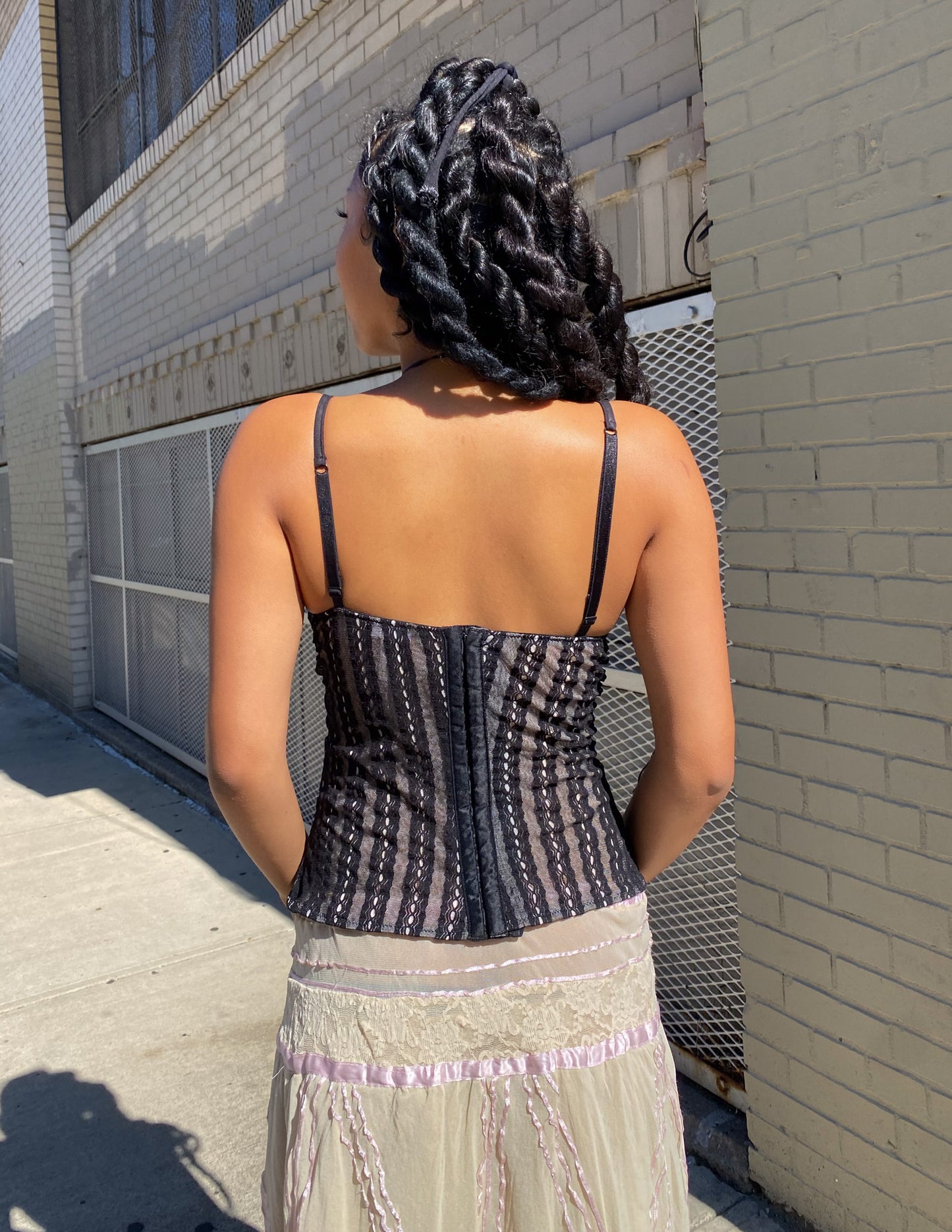 Vtg Intimissimi Mesh Overlay Bustier