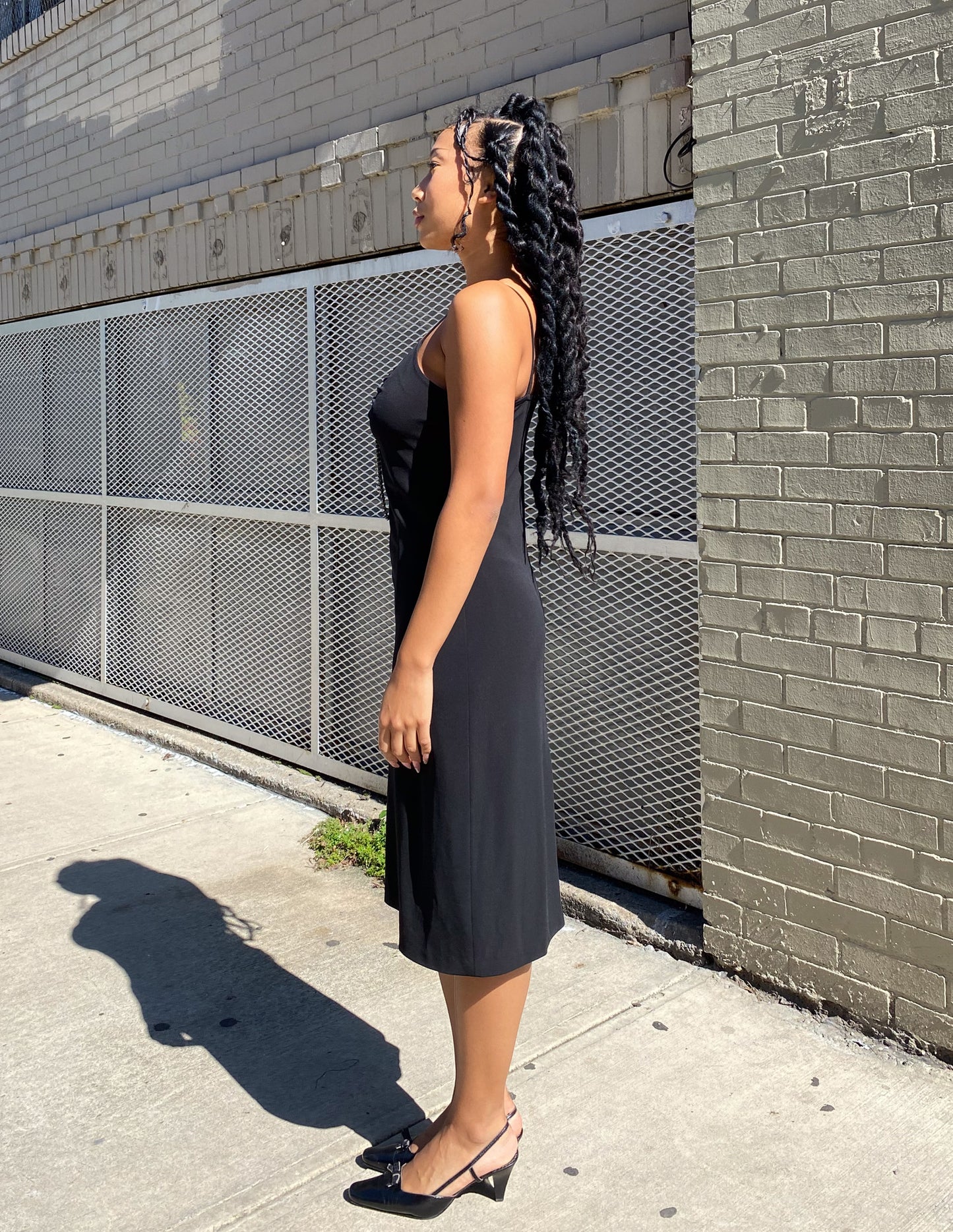 J'adore Black Holiday Rhinestone Detail Dress