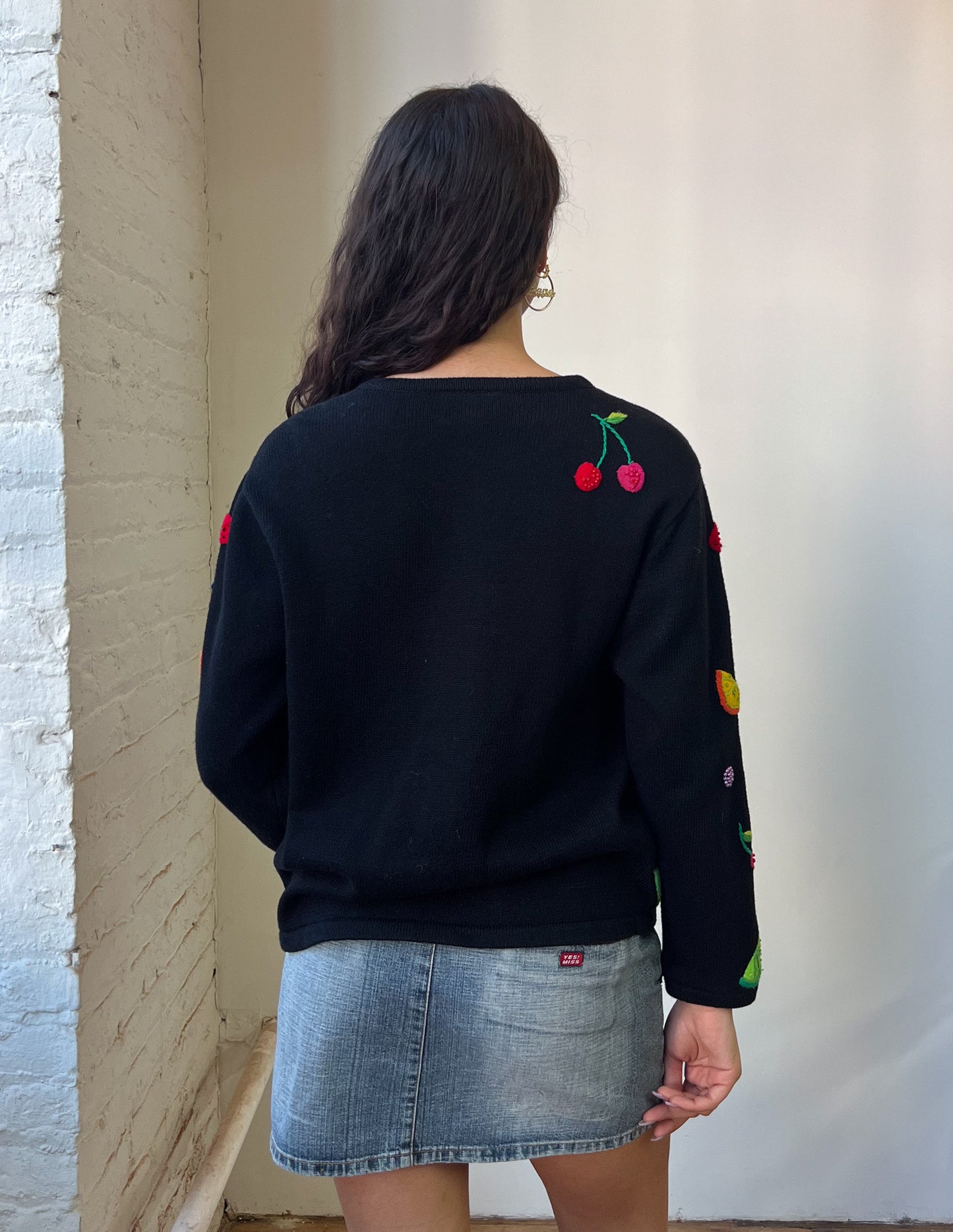 Vtg Talbots Fruit Cardigan