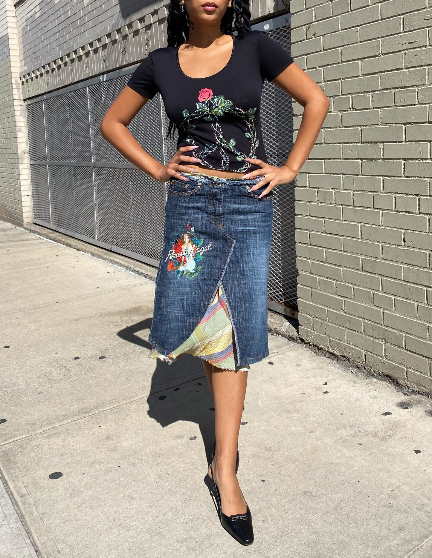 Parasuco Jeans Denim Midi skirt