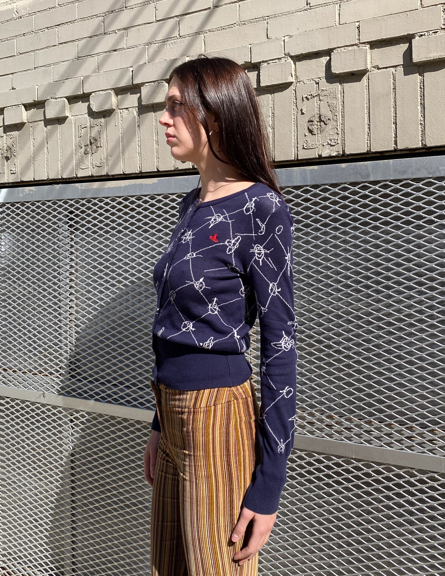 Vivienne Westwood Red Label Orb All Over Print Cardigan