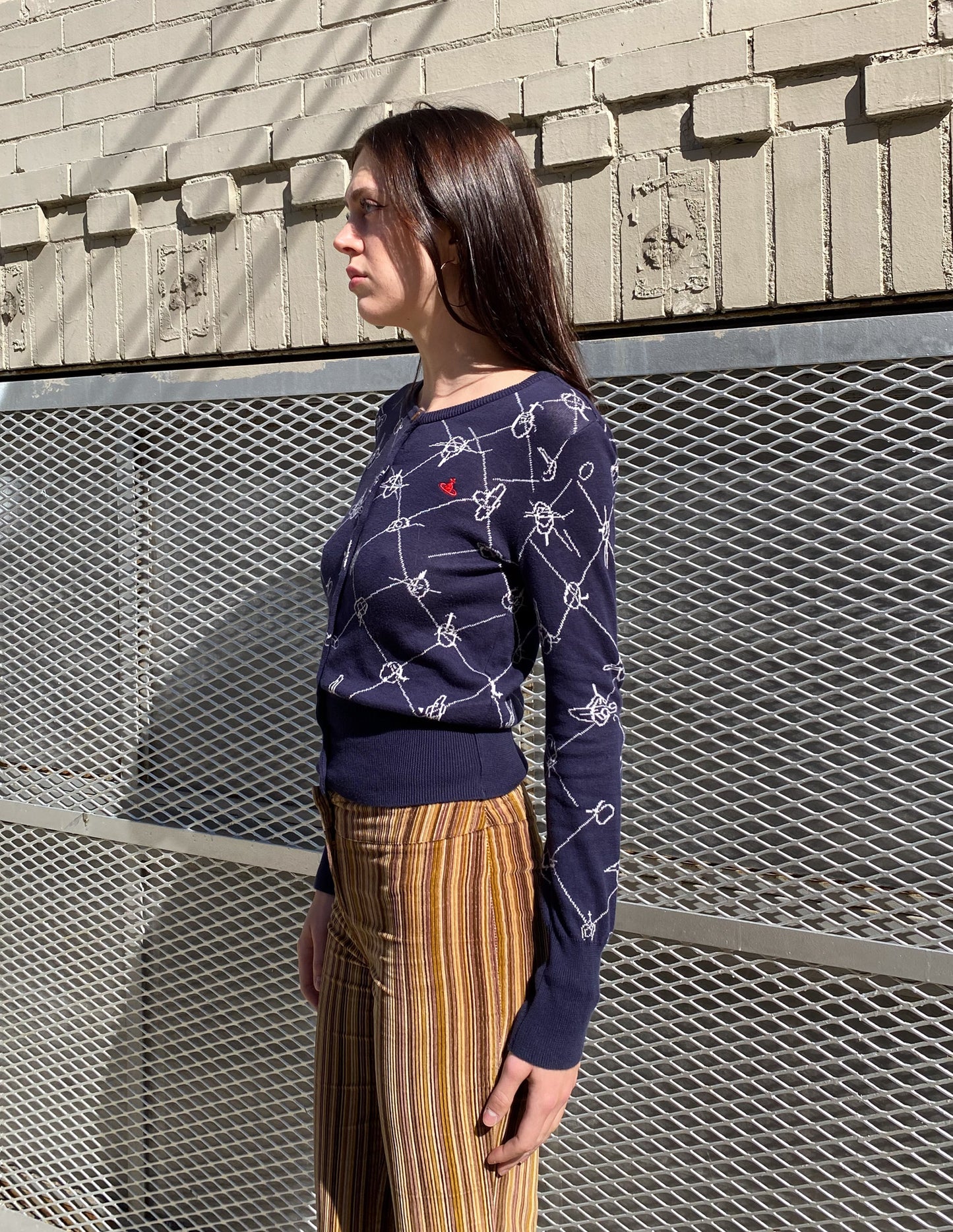 Vivienne Westwood Red Label Orb All Over Print Cardigan