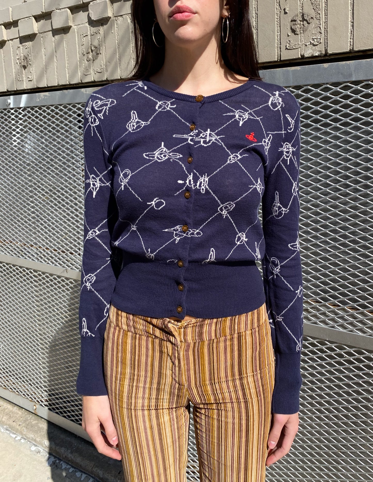 Vivienne Westwood Red Label Orb All Over Print Cardigan