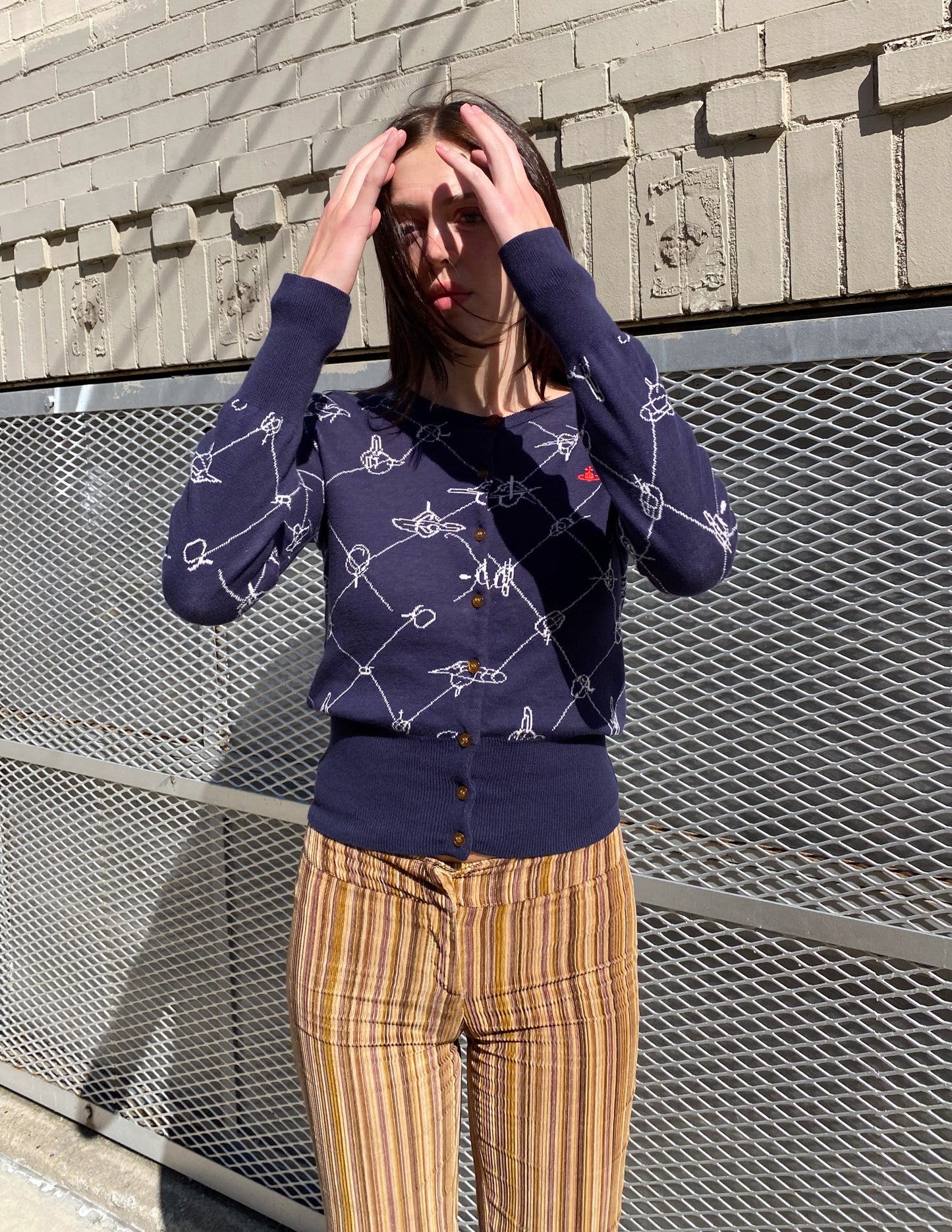 Vivienne Westwood Red Label Orb All Over Print Cardigan