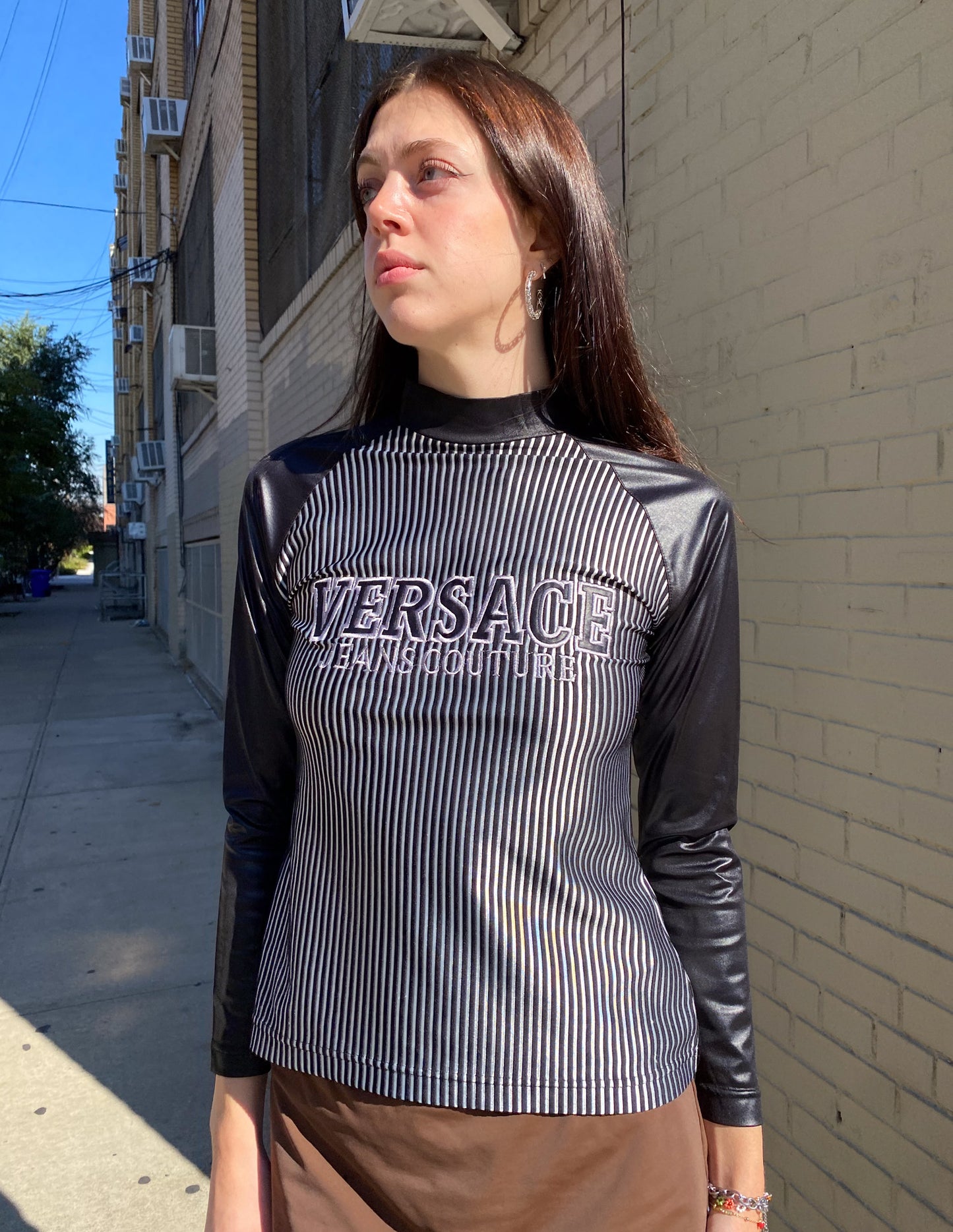 Versace Jeans Couture Striped Long Sleeve