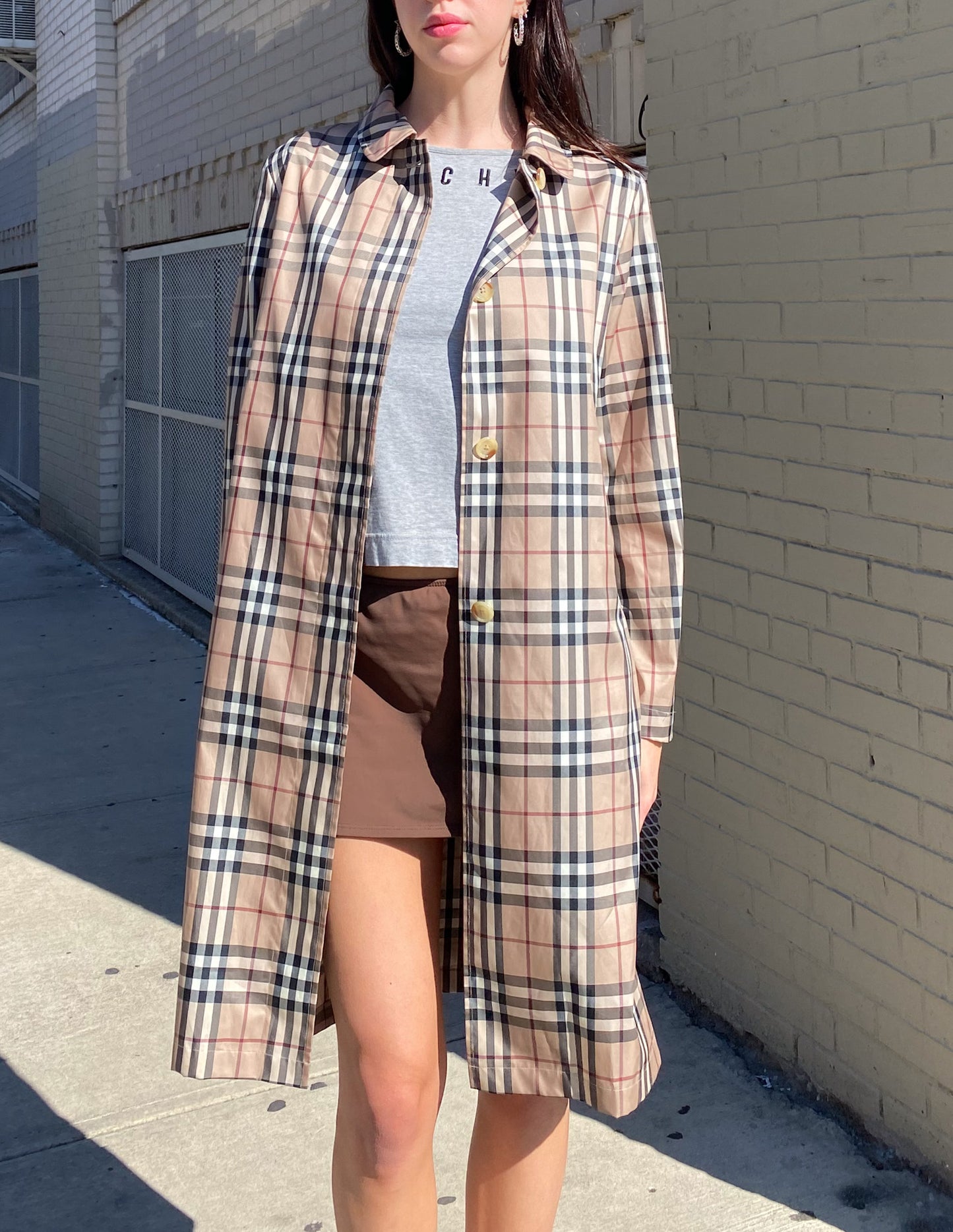 Burberry London Check Rain/Trench Coat