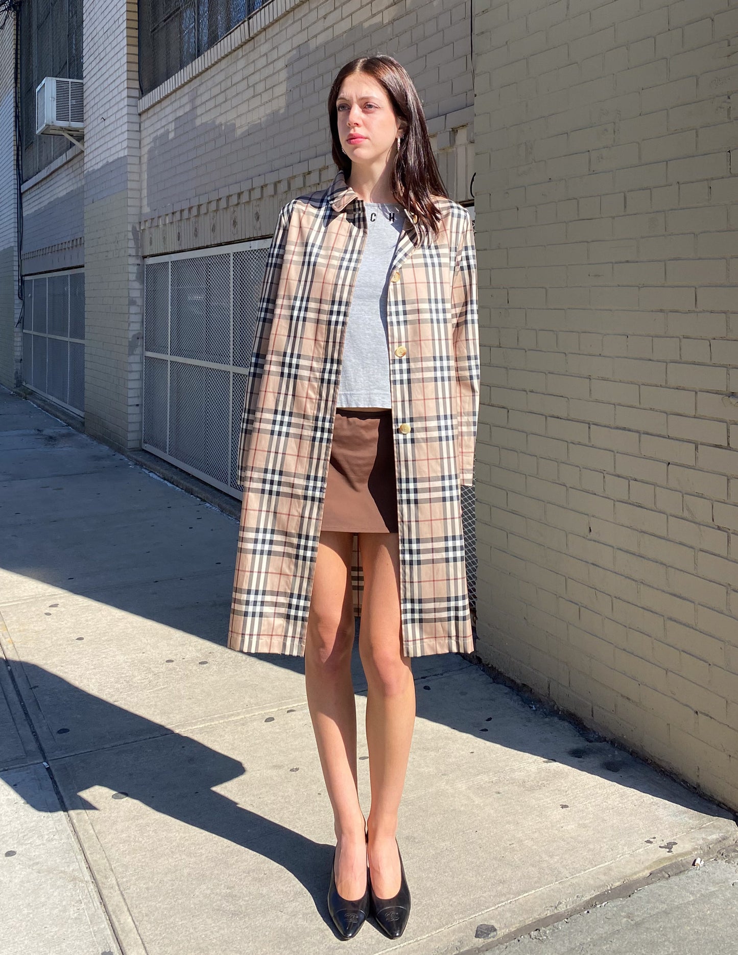 Burberry London Check Rain/Trench Coat