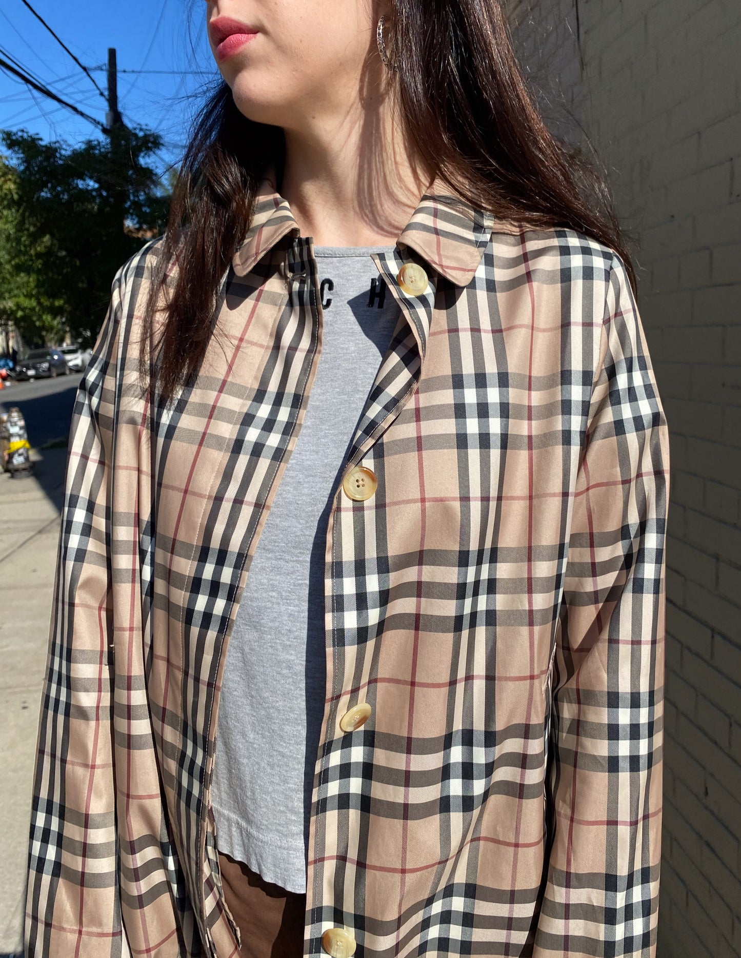 Burberry London Check Rain/Trench Coat