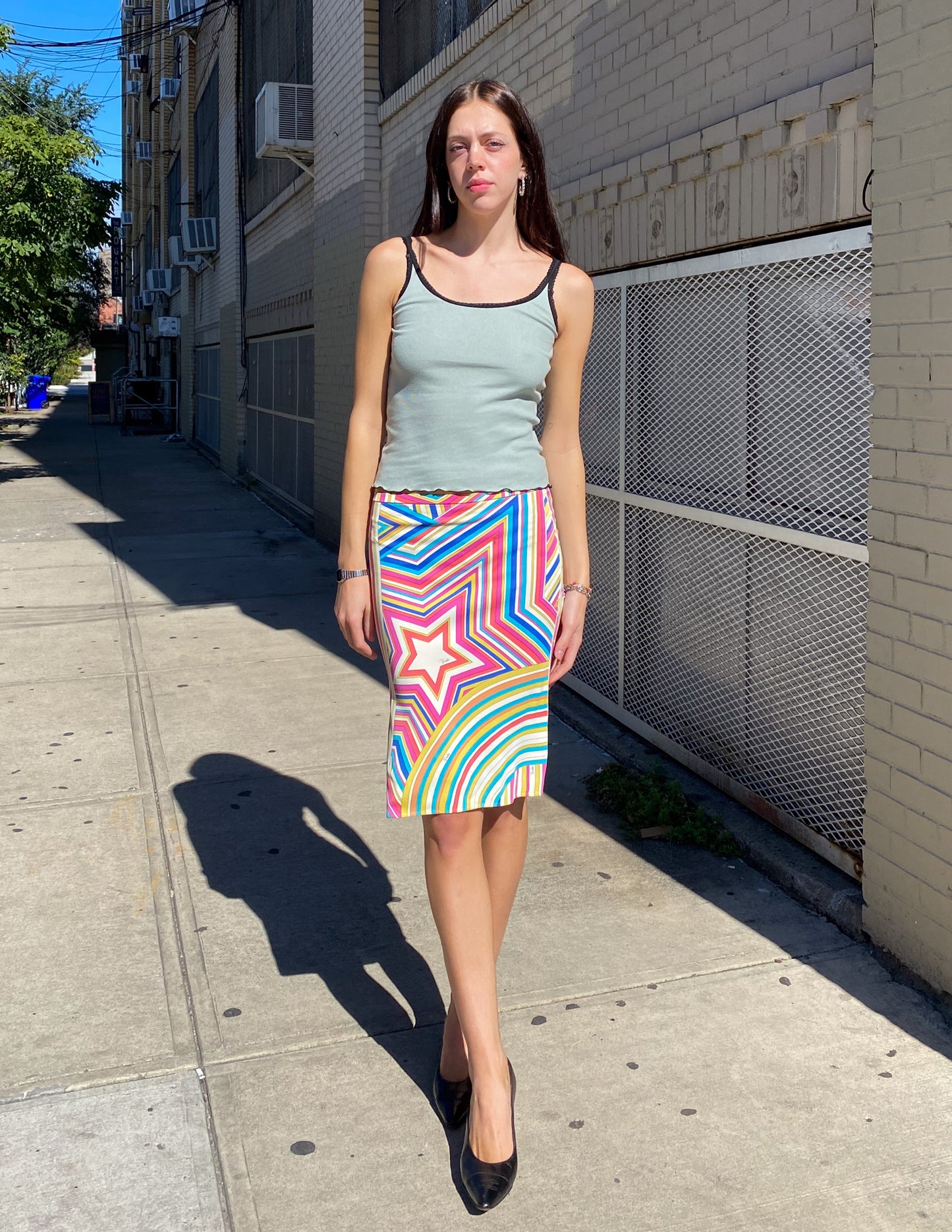 Emilio Pucci Star Print Midi Skirt