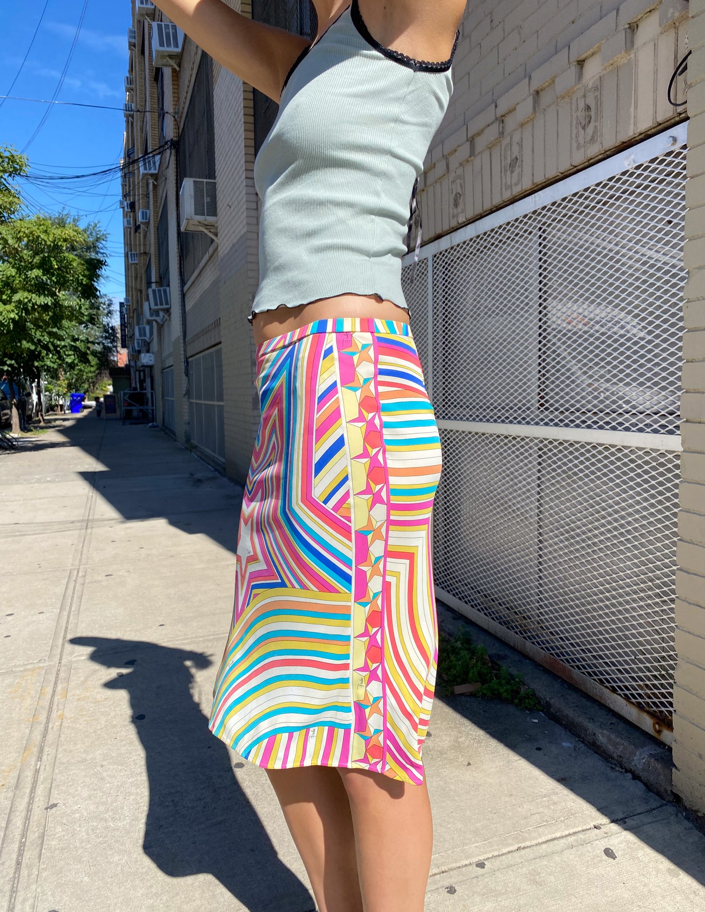 Emilio Pucci Star Print Midi Skirt