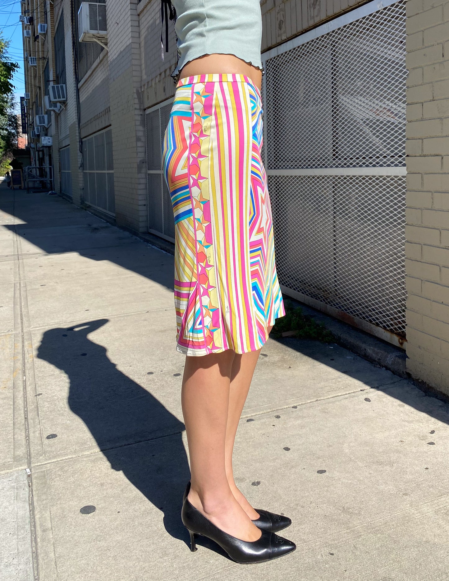 Emilio Pucci Star Print Midi Skirt