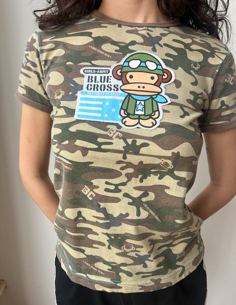 Blue Cross Camo Baby Tee