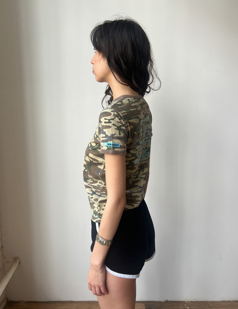 Blue Cross Camo Baby Tee