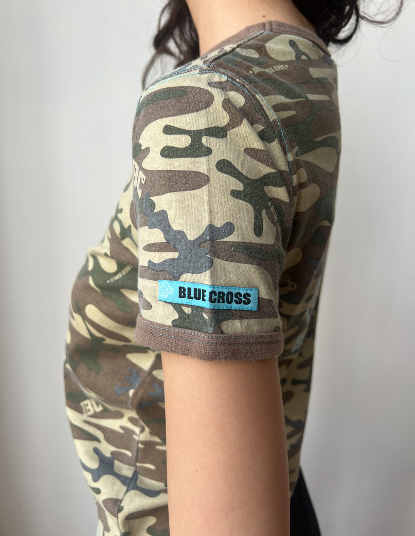 Blue Cross Camo Baby Tee