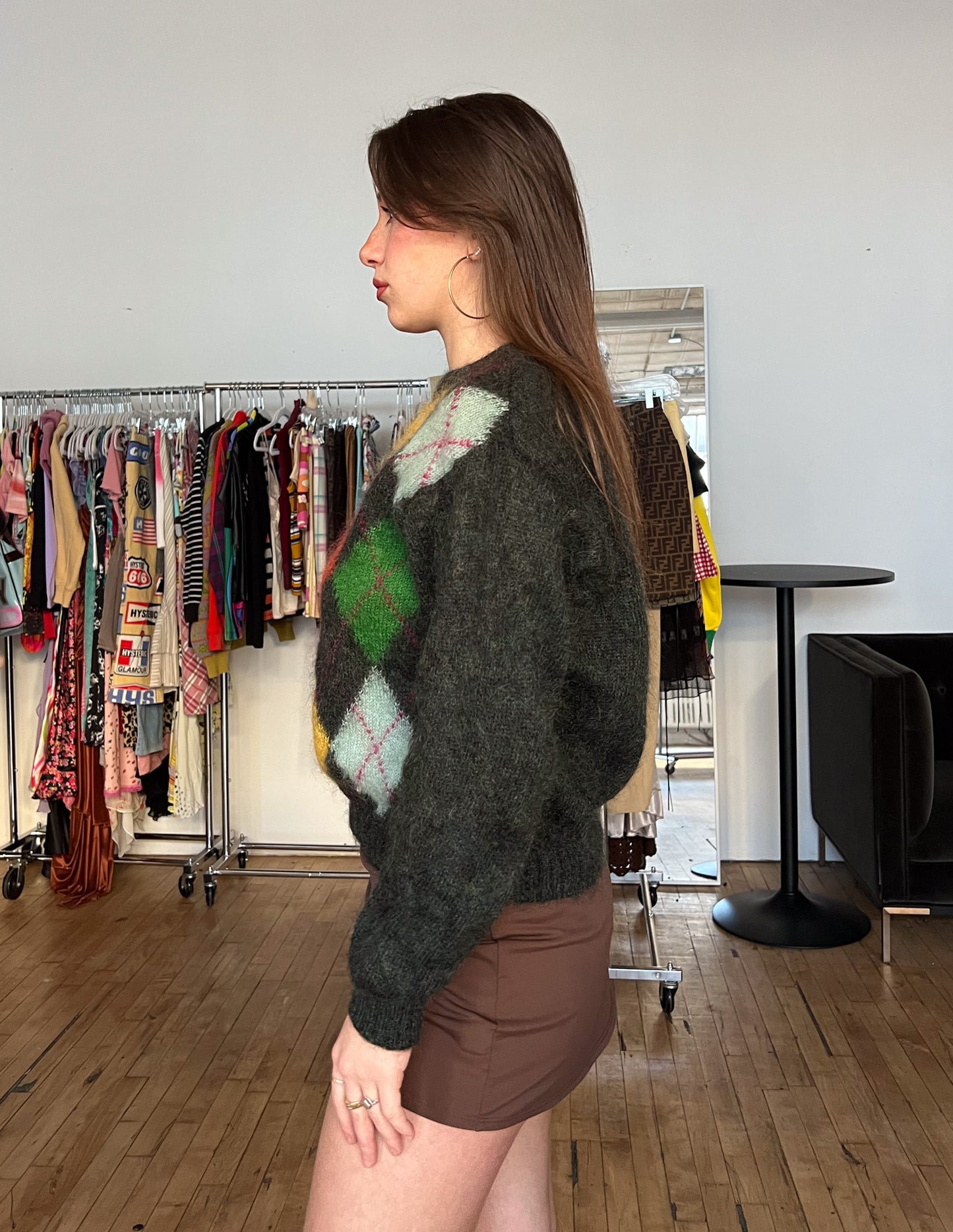 Rainbow Multi United Colors of Benetton Italian Mohair Sweater