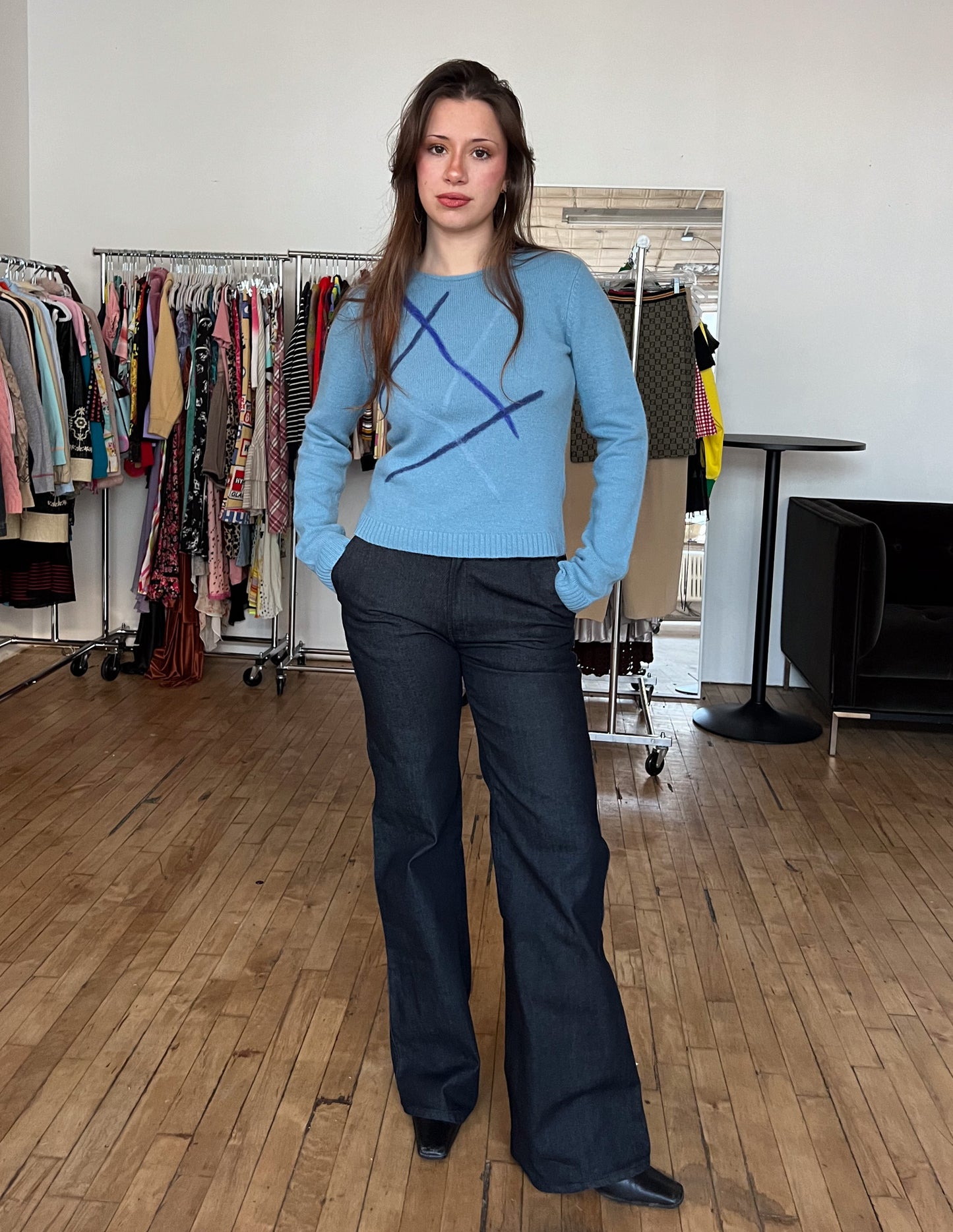 Vtg Armani Angora Blend Sweater