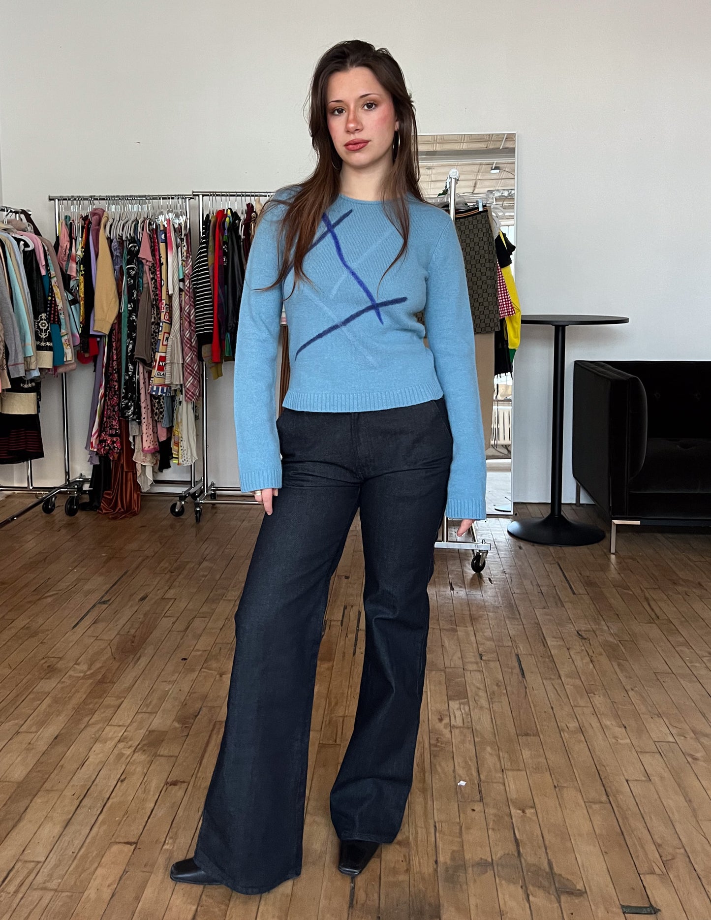 Vtg Armani Angora Blend Sweater