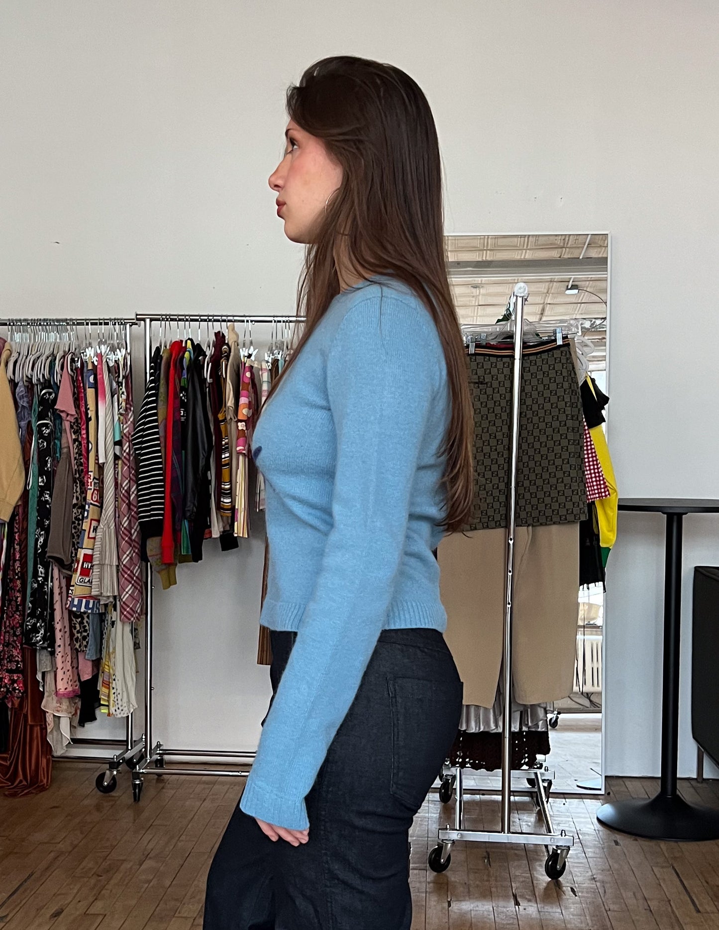 Vtg Armani Angora Blend Sweater