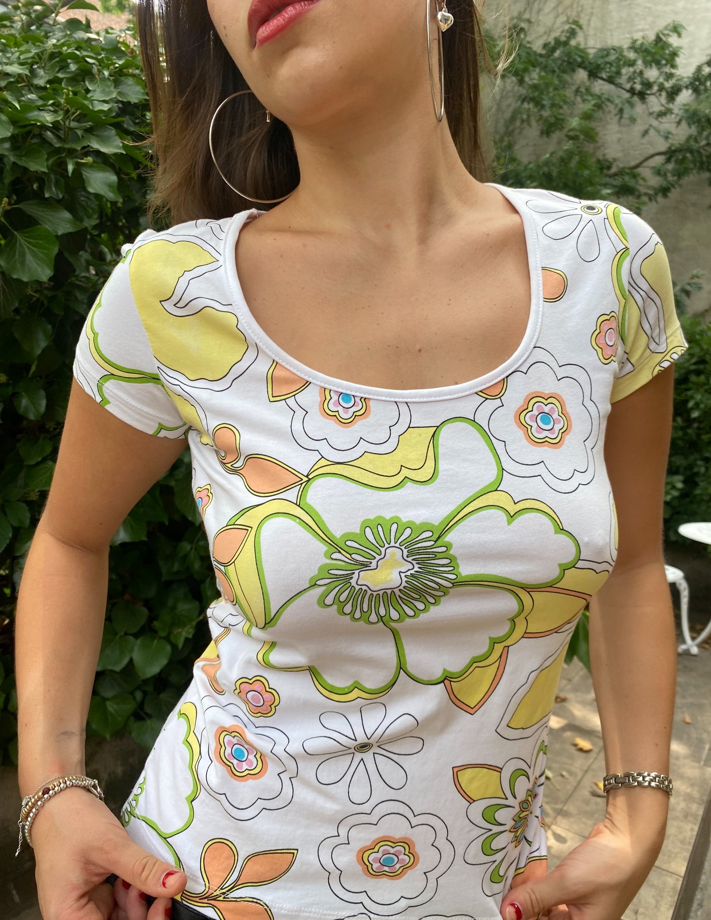 Christian Dior Y2K Floral Tee