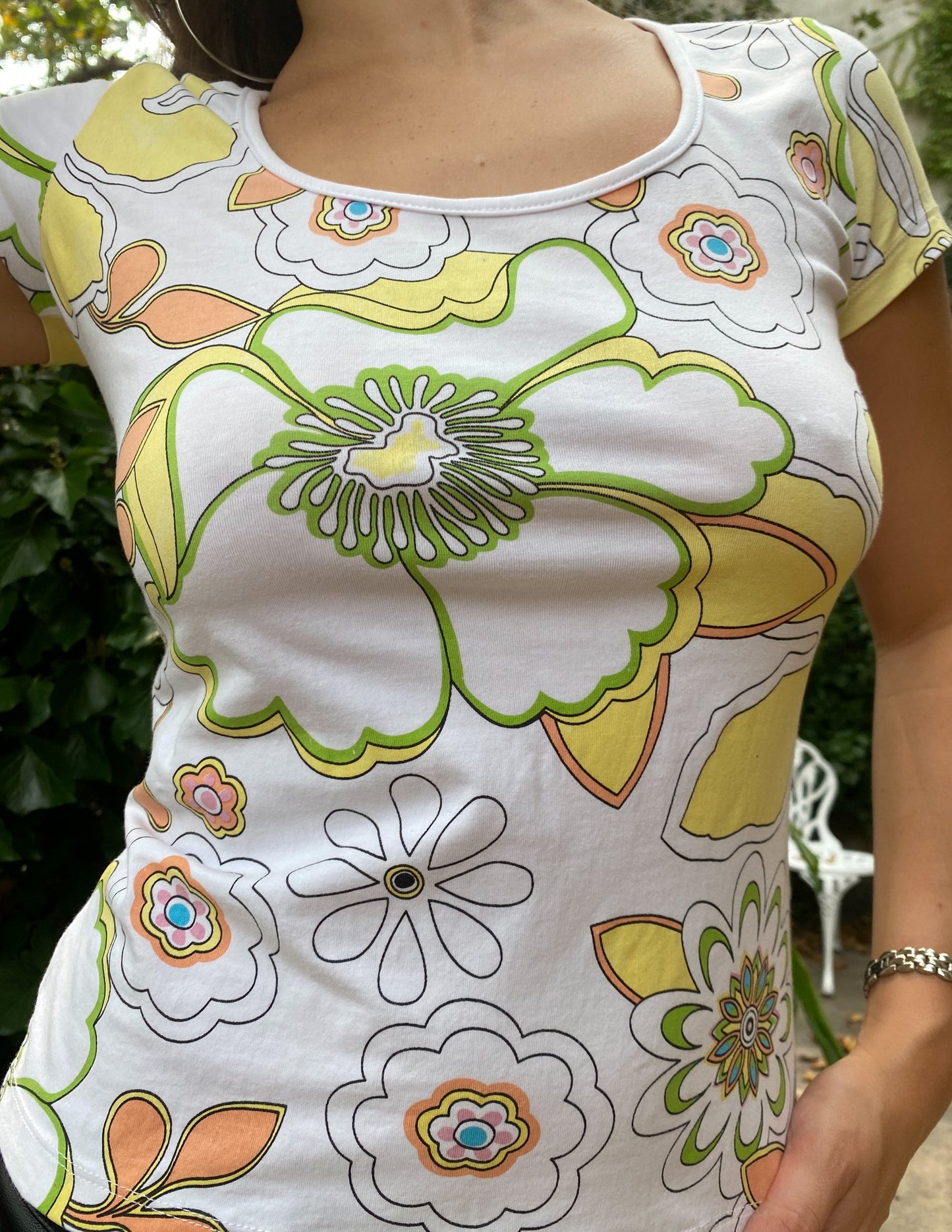 Christian Dior Y2K Floral Tee