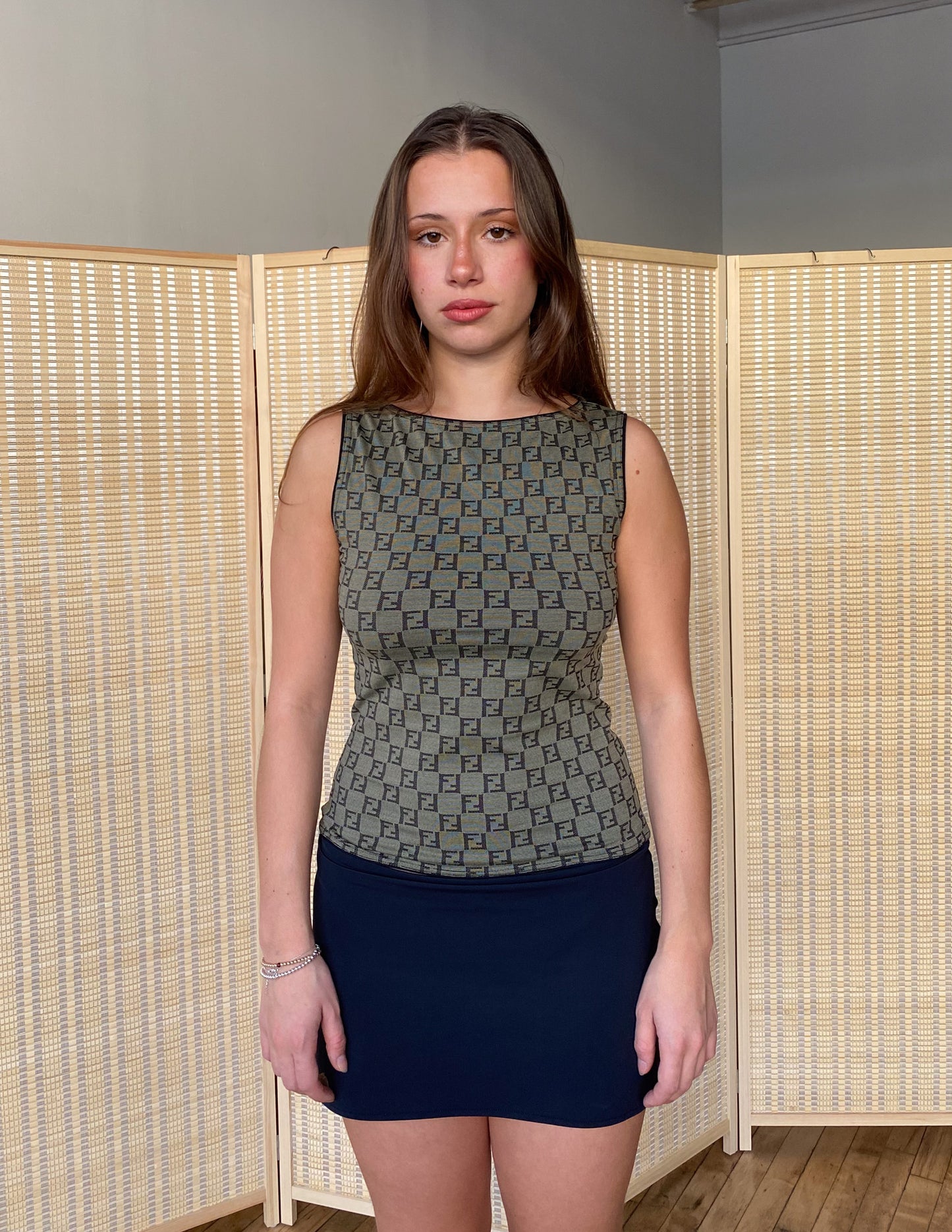 Fendi Zucca All Over Tank