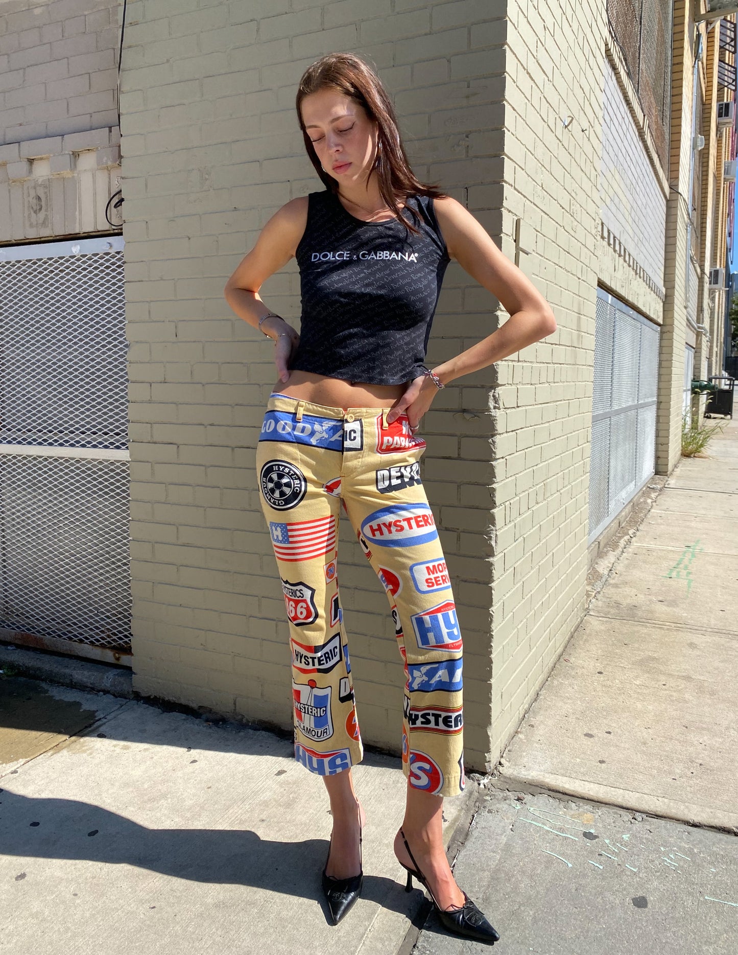 Dolce & Gabbana Logo All Over Print Baby Tank