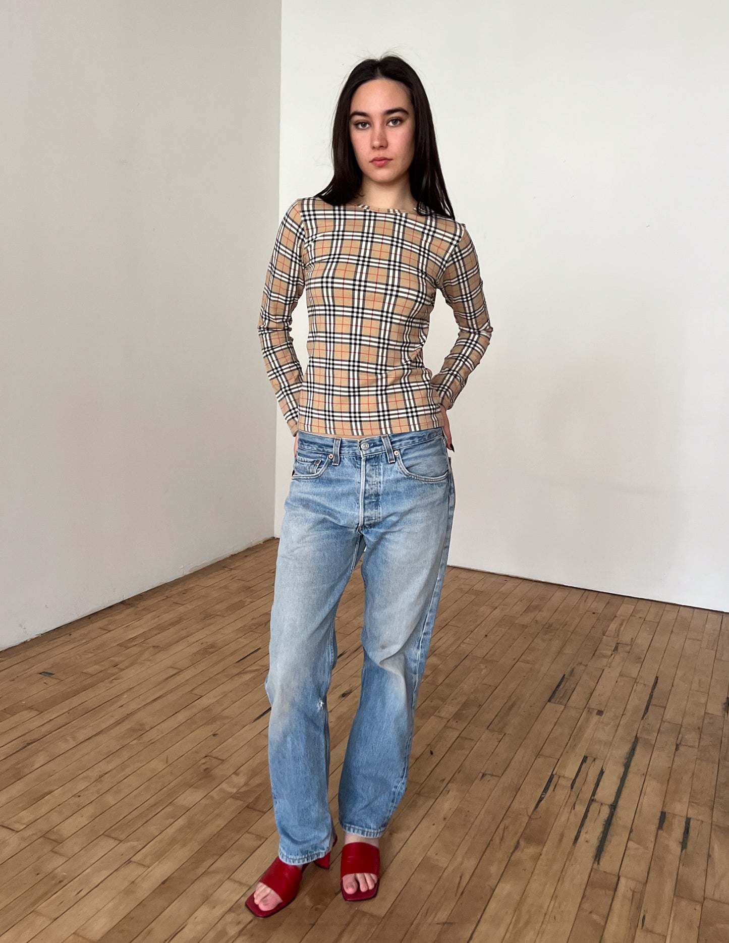 Burberry London Nova Check Long Sleeve