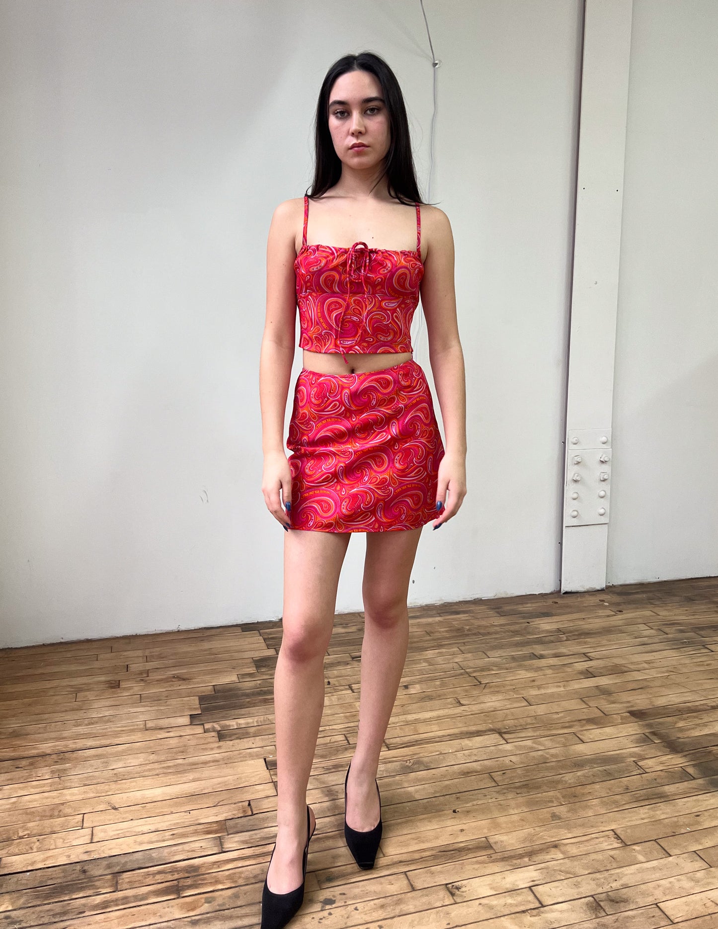 Funny Pretty Nice Pink Paisley Skirt