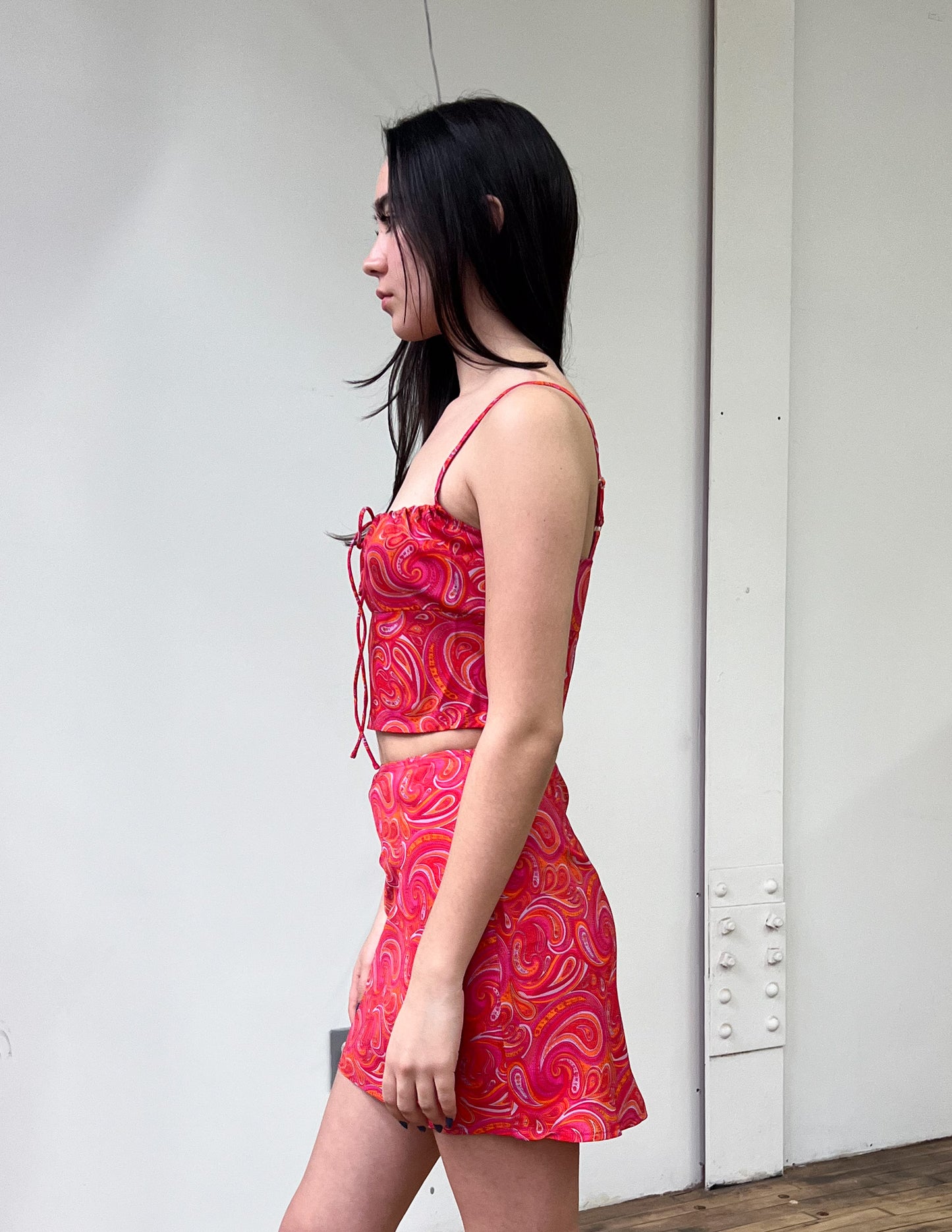 Funny Pretty Nice Pink Paisley Top