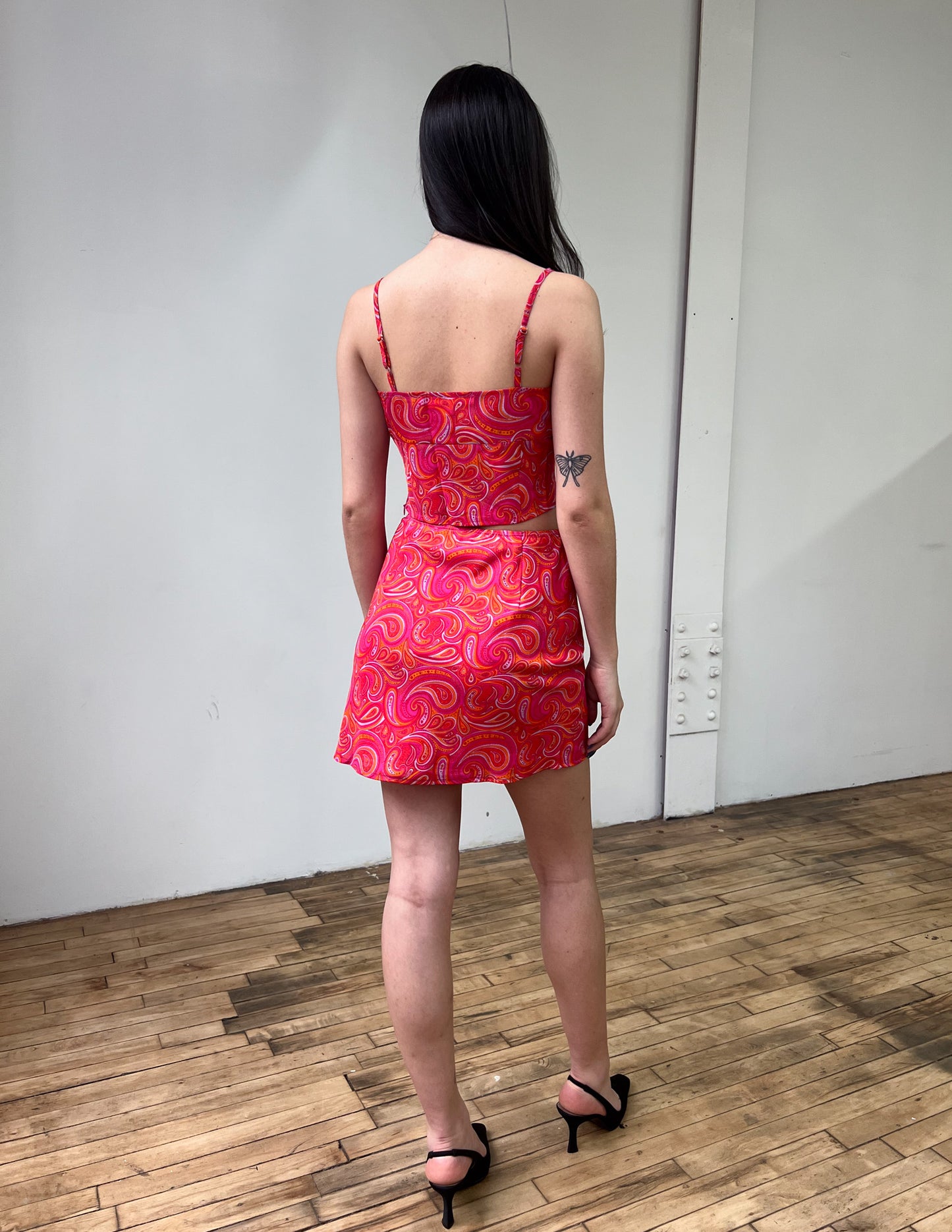 Funny Pretty Nice Pink Paisley Skirt