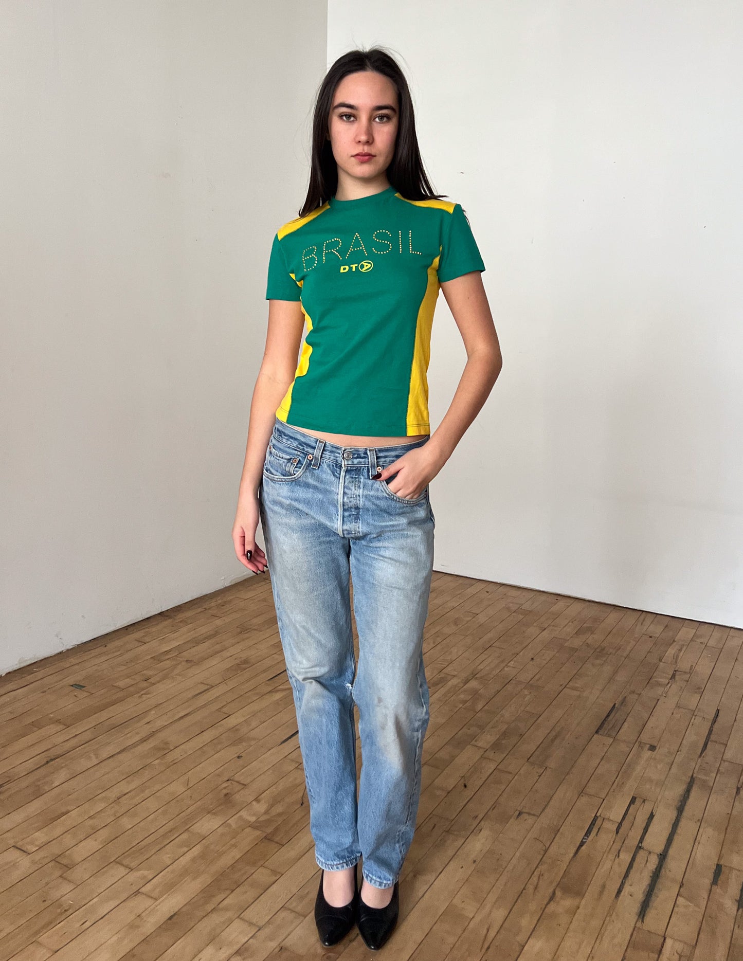 Brazil Rhinestone Tee