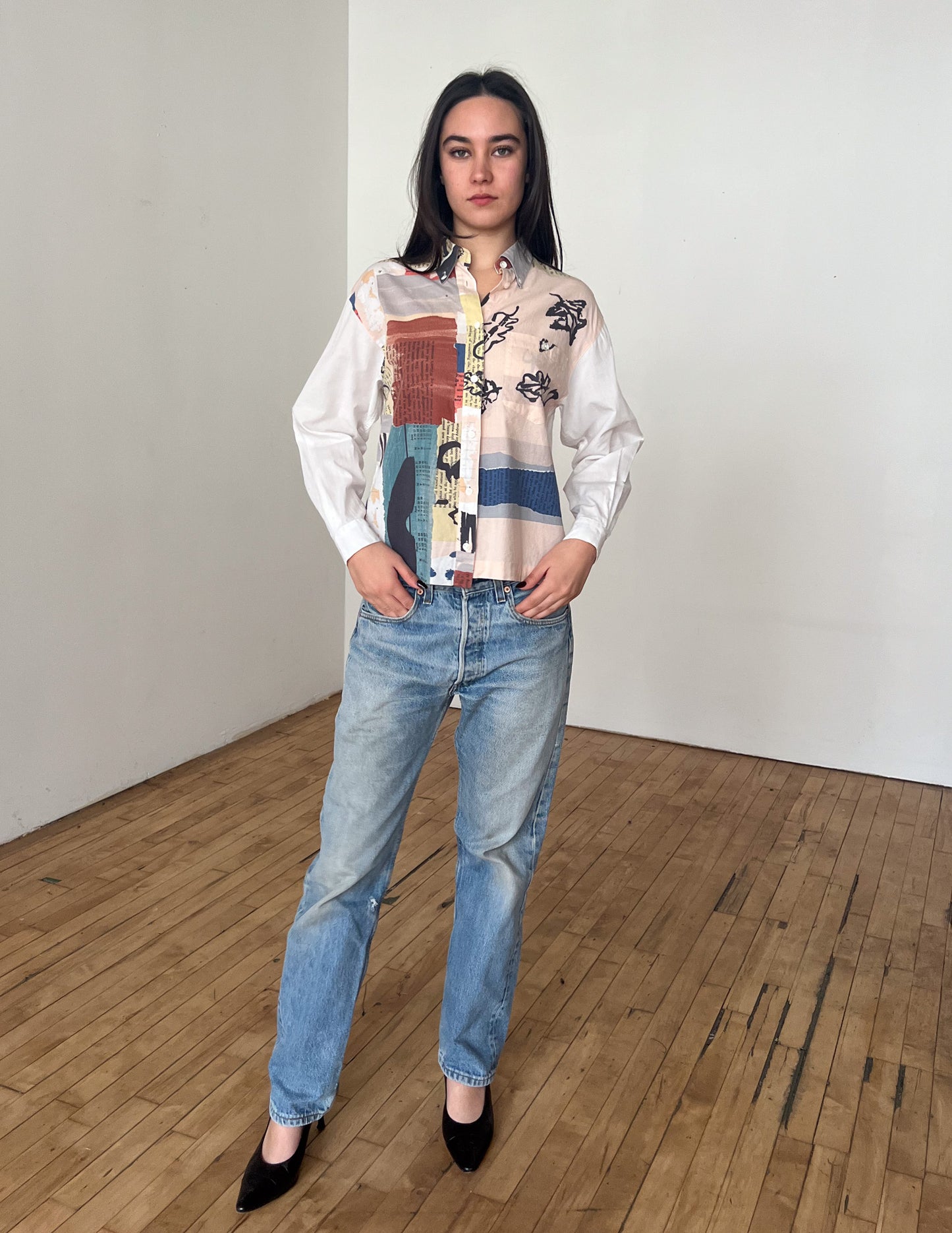 Christian Dior Sports Printed Button Down Blouse